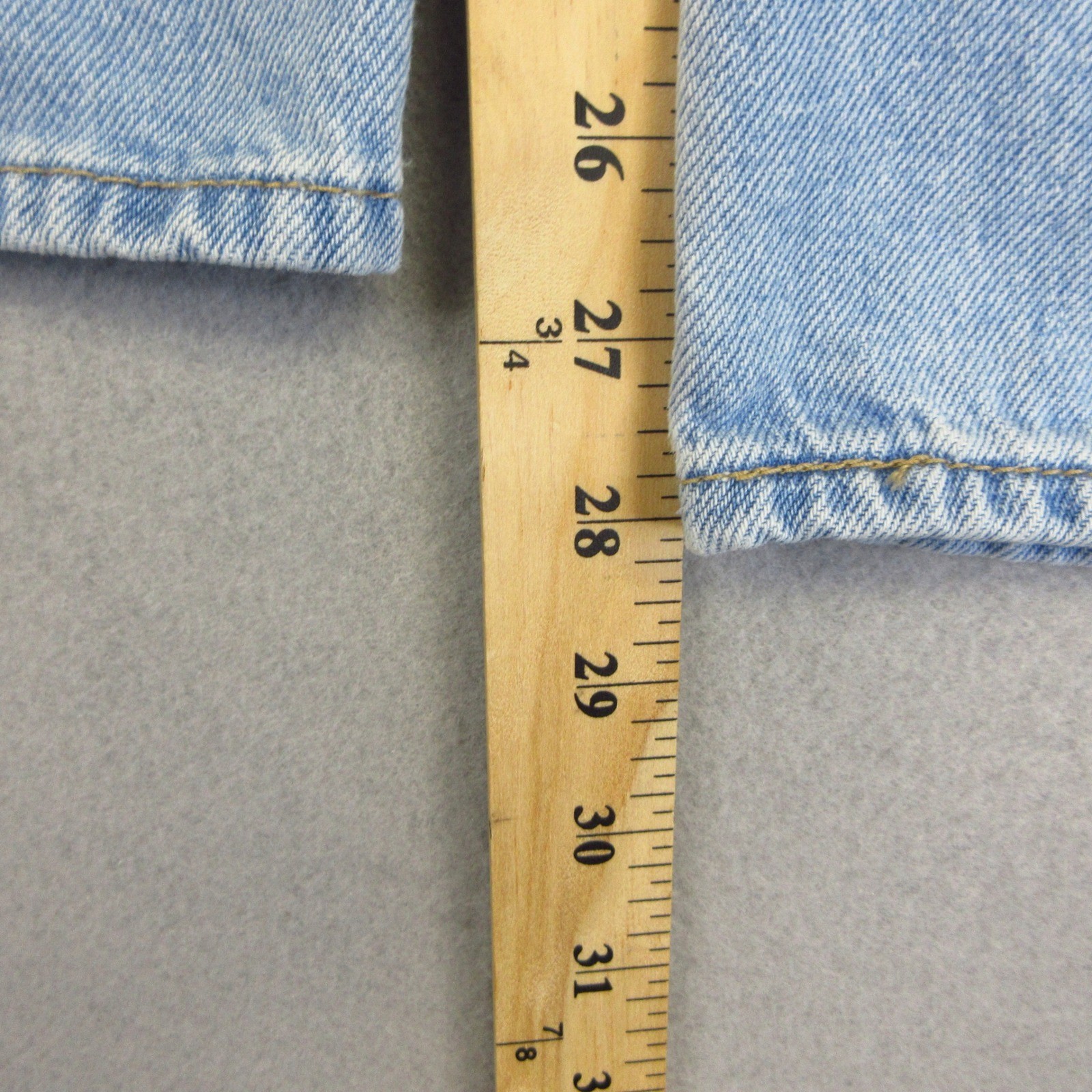 Levi’s Premium High Loose Jeans Women 26 Light Blue Wide Leg Cotton Hemp Blend