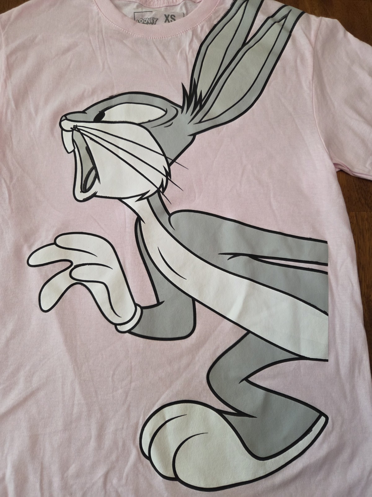 CVLA x Looney Tunes Bugs Bunny T-Shirt Pink Oversized XS Unisex NWOT