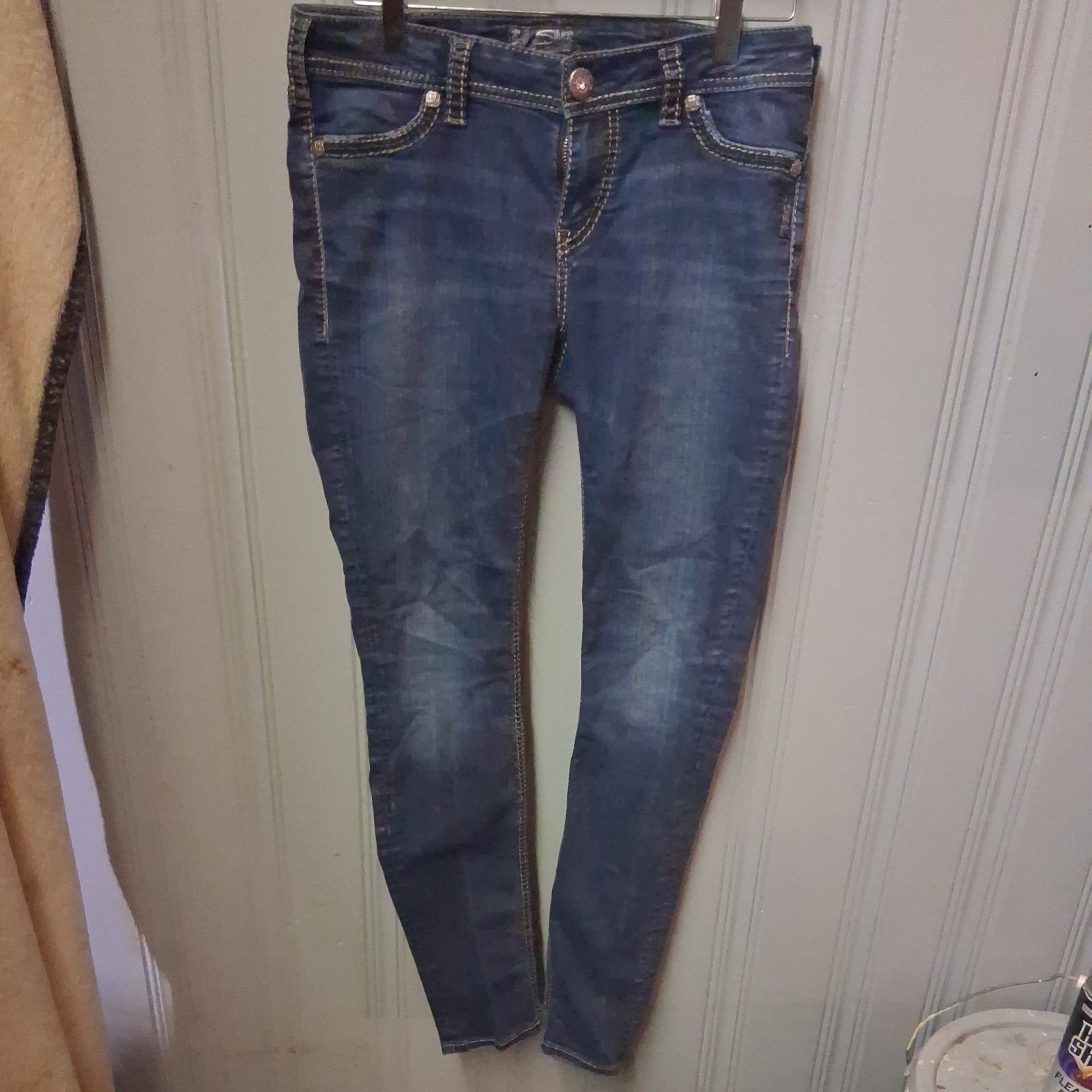 Silver Jeans Women’s Jeans Size 29/31 Blue Suki Mid Super Skinny