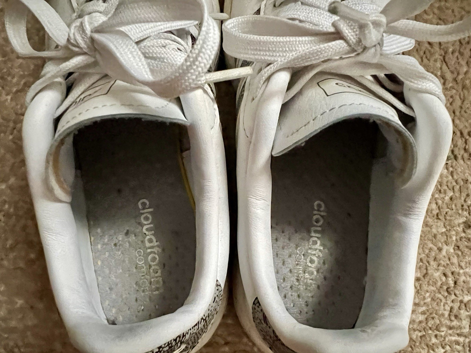 Snake print stripes! Cloudfoam Comfort Adidas US 6.5 UK 5 FR 38 JP 235