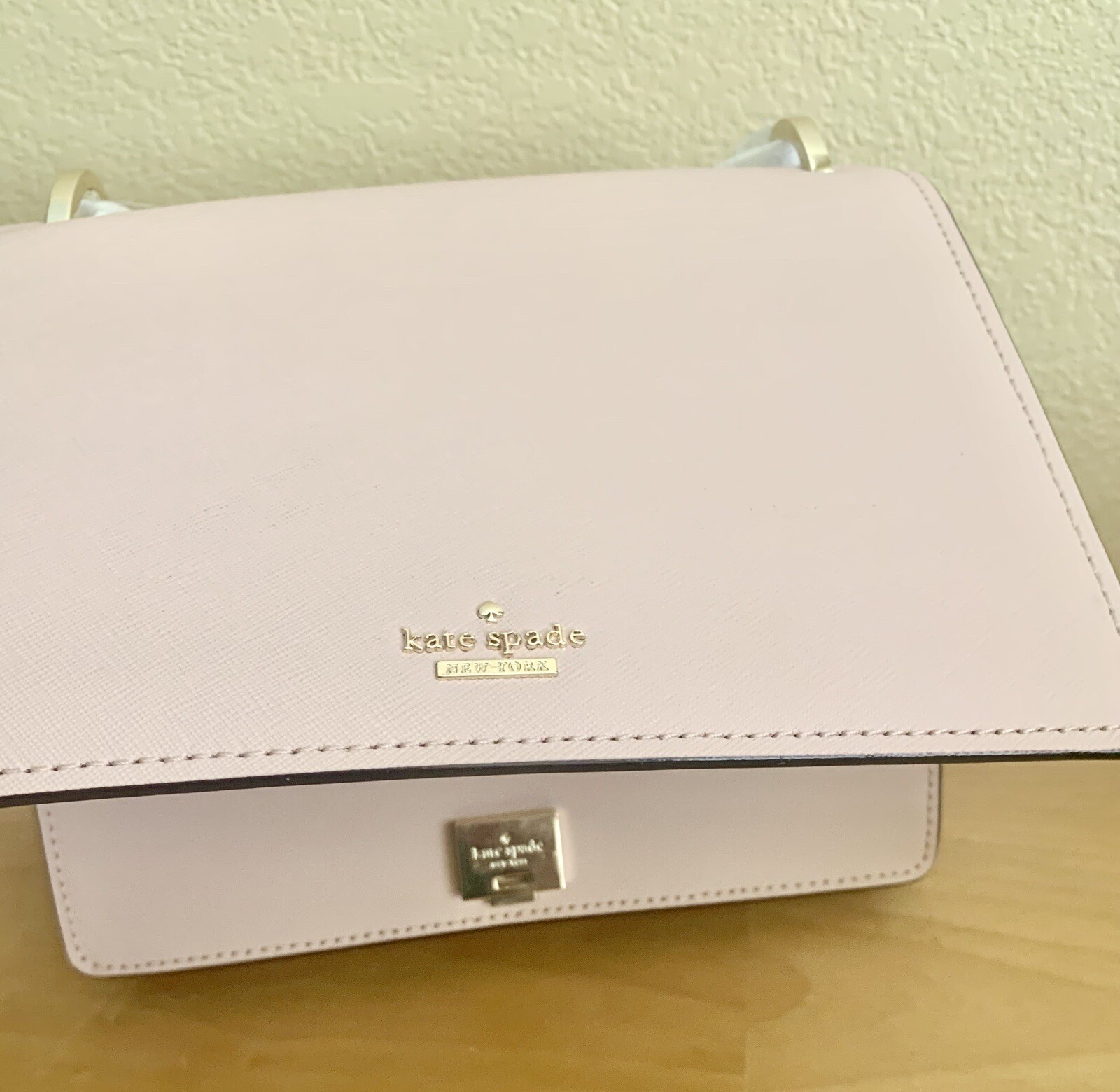 Kate Spade PXRU8296 Cameron St. Marci Pink Leather XBody Women’s Handbag – New!