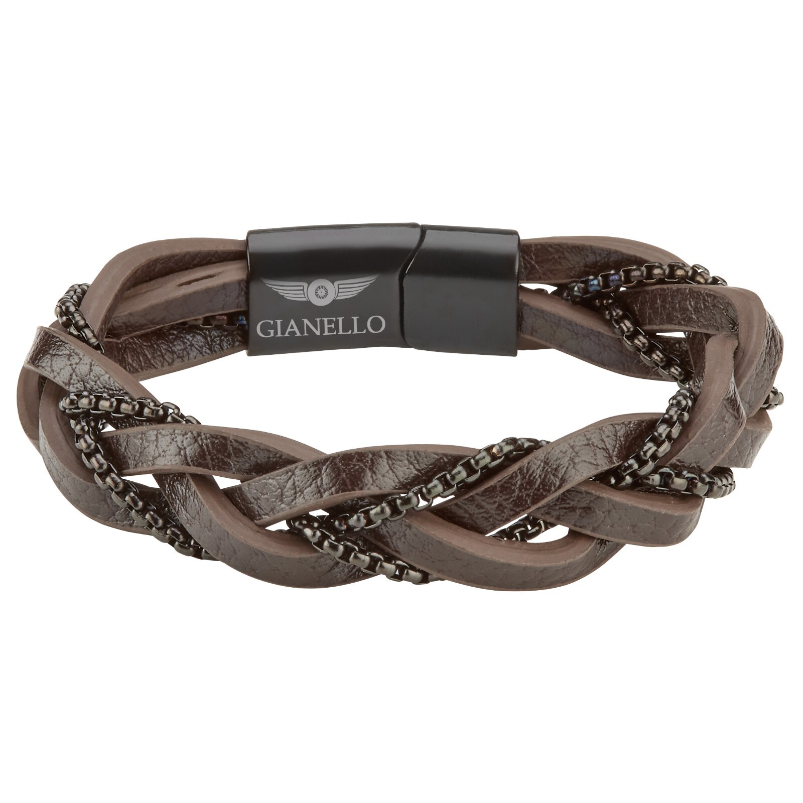 Gianello Handmade Men’s Rope Twist Bracelet (Large-8.5 inch)