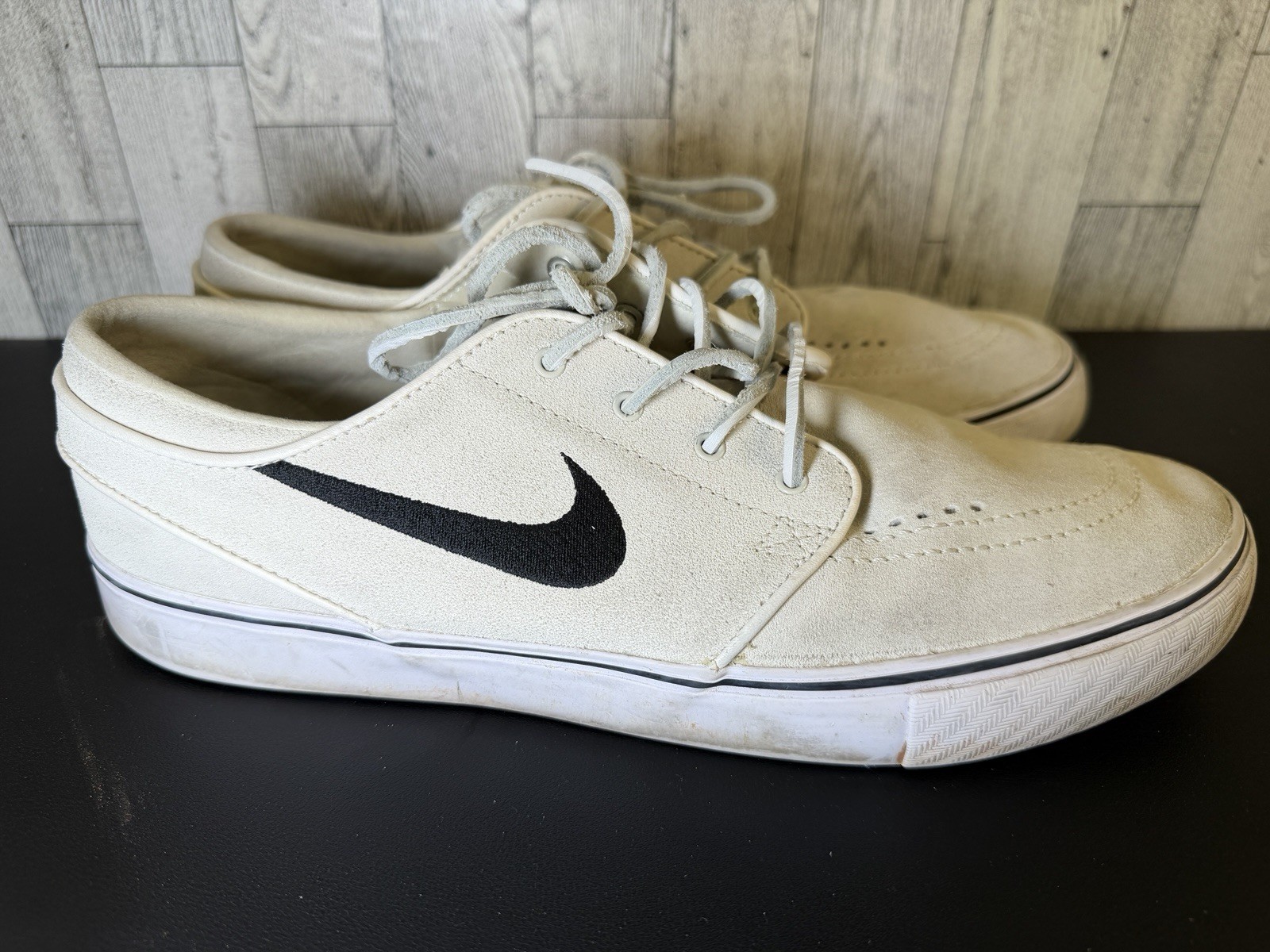 Nike SB Zoom Stefan Janoski Summit White Suede Skate Shoes 333824-109 Mens 9