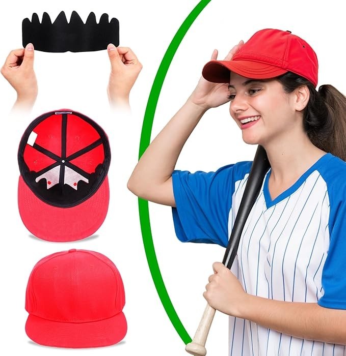 10 PCS Black Baseball Caps Inserts, Flexible Washable Hat Shaper Insert…