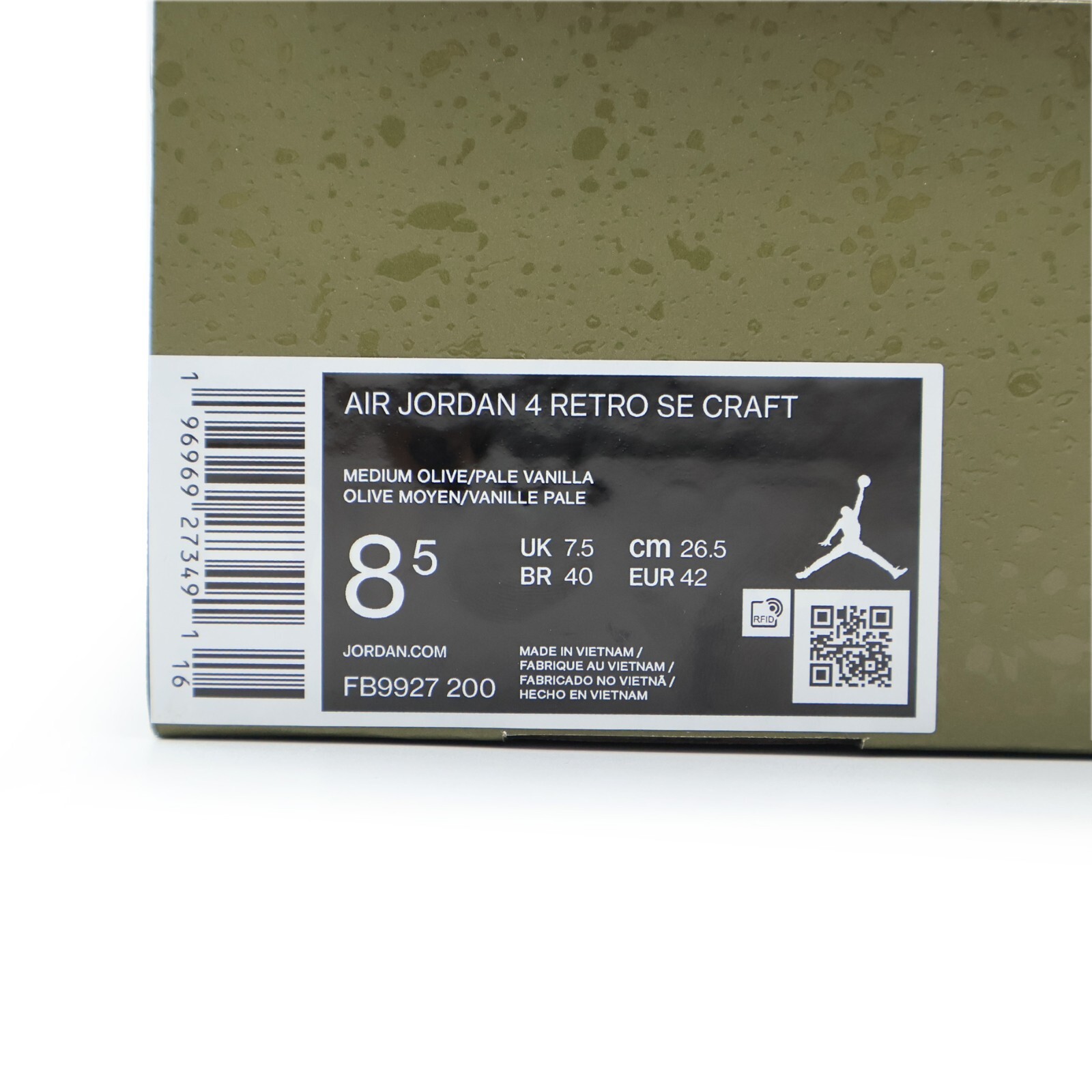 FB9927-200 Nike Air Jordan 4 Retro SE Craft Olive (Men’s)