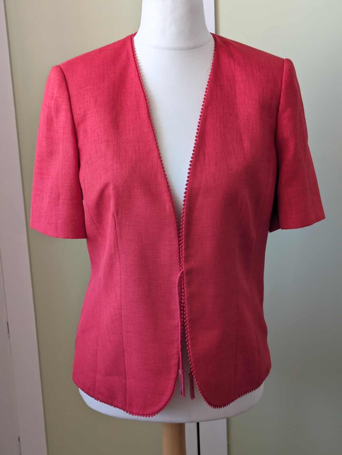 Jacques Vert Jacket Size 12 Red Fully Lined – NEW WITHOUT TAGS
