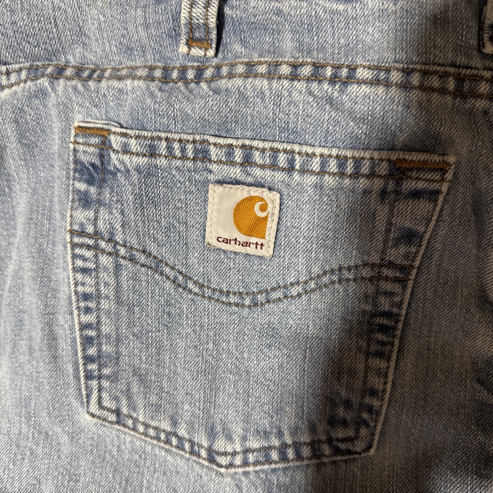 Carhartt WB160-AIO Womens 16×32 Jeans Workwear Western Outdoors Denim