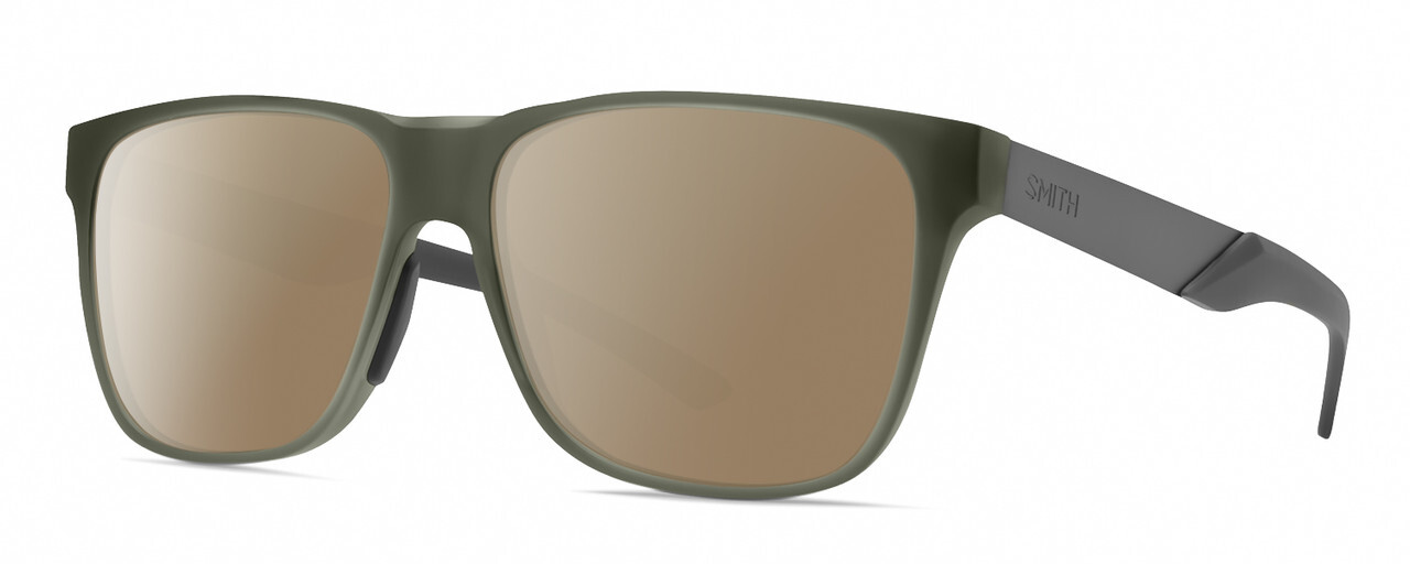 Smith Lowdown Steel Unisex Polarized Sunglasses Moss Crystal Green/Gunmetal 56mm