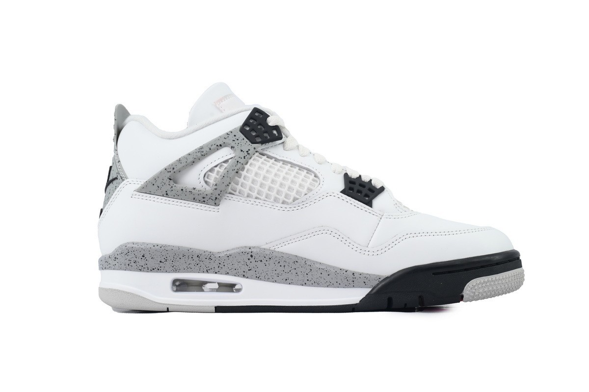 Jordan 4 “White Cement” Men’s Retro OG Basketball Shoes Mid Top US 7-12