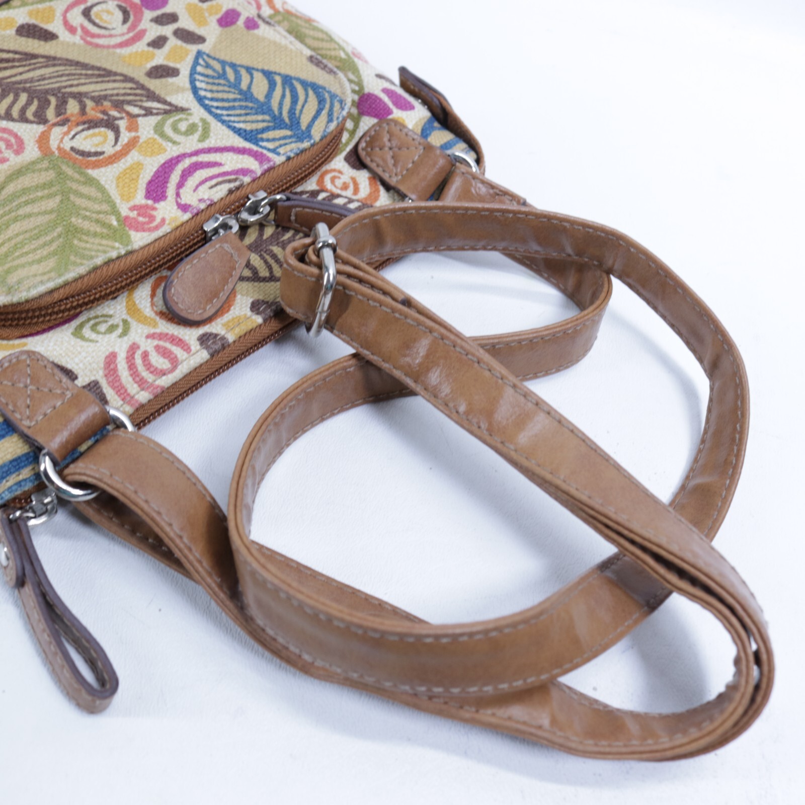Relic Crossbody Handbag S Multicolor Floral Canvas Nylon Organizer Pockets Cards