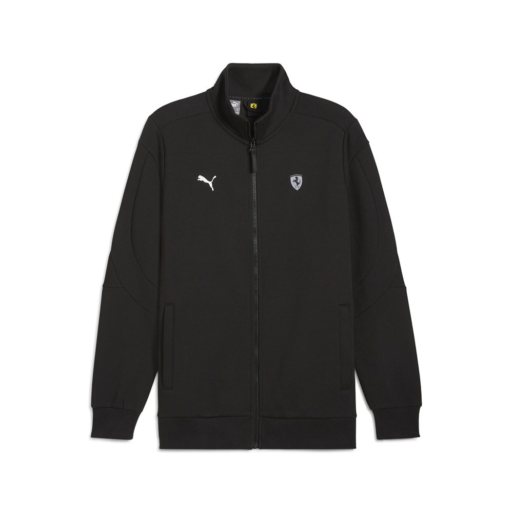 PUMA Scuderia Ferrari Style Mt7 Full Zip Jacket Mens Black Casual Athletic Outer