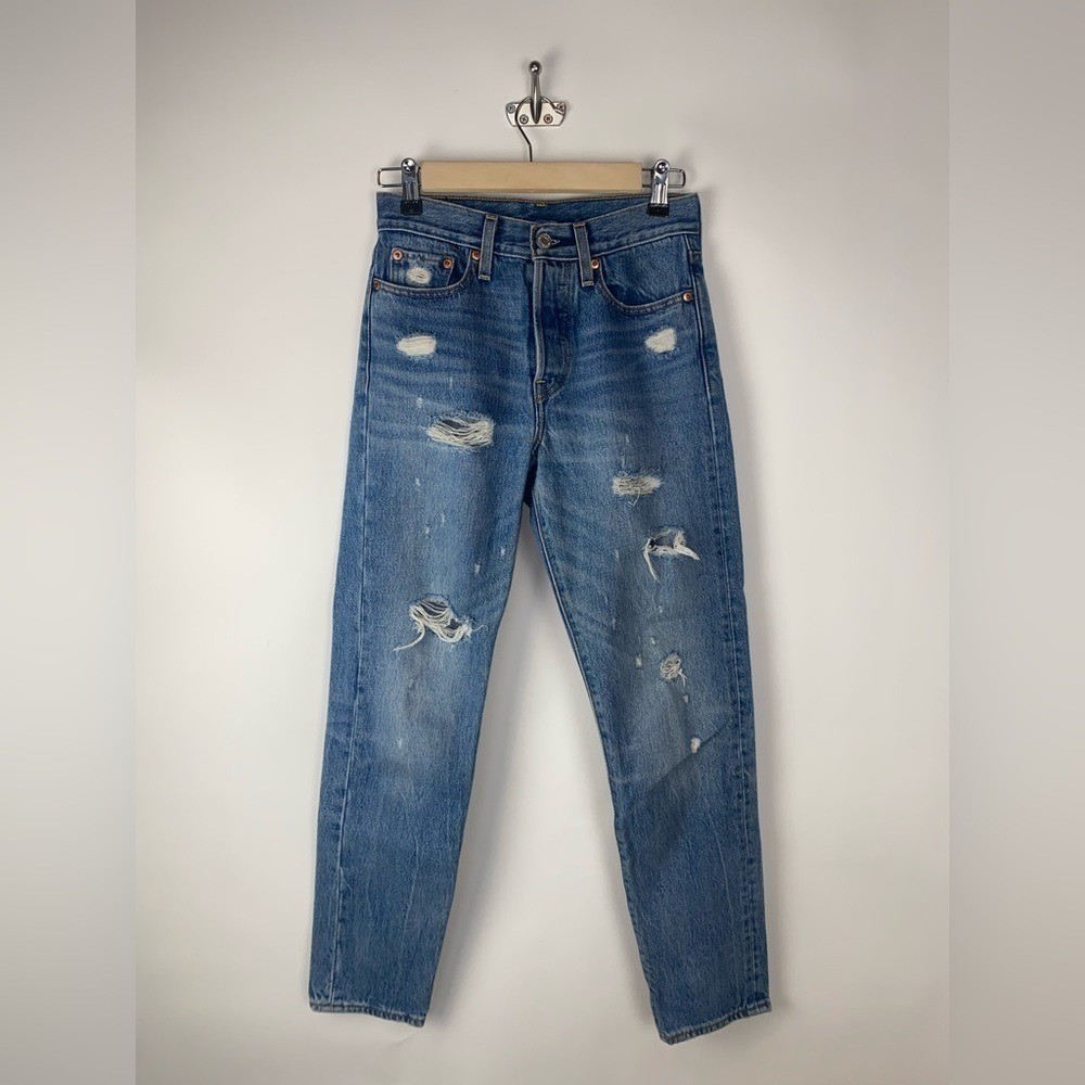 Levi’s Wedgie Icon Fit Jeans Distressed Partner In Crime High Rise 22861-0024 24