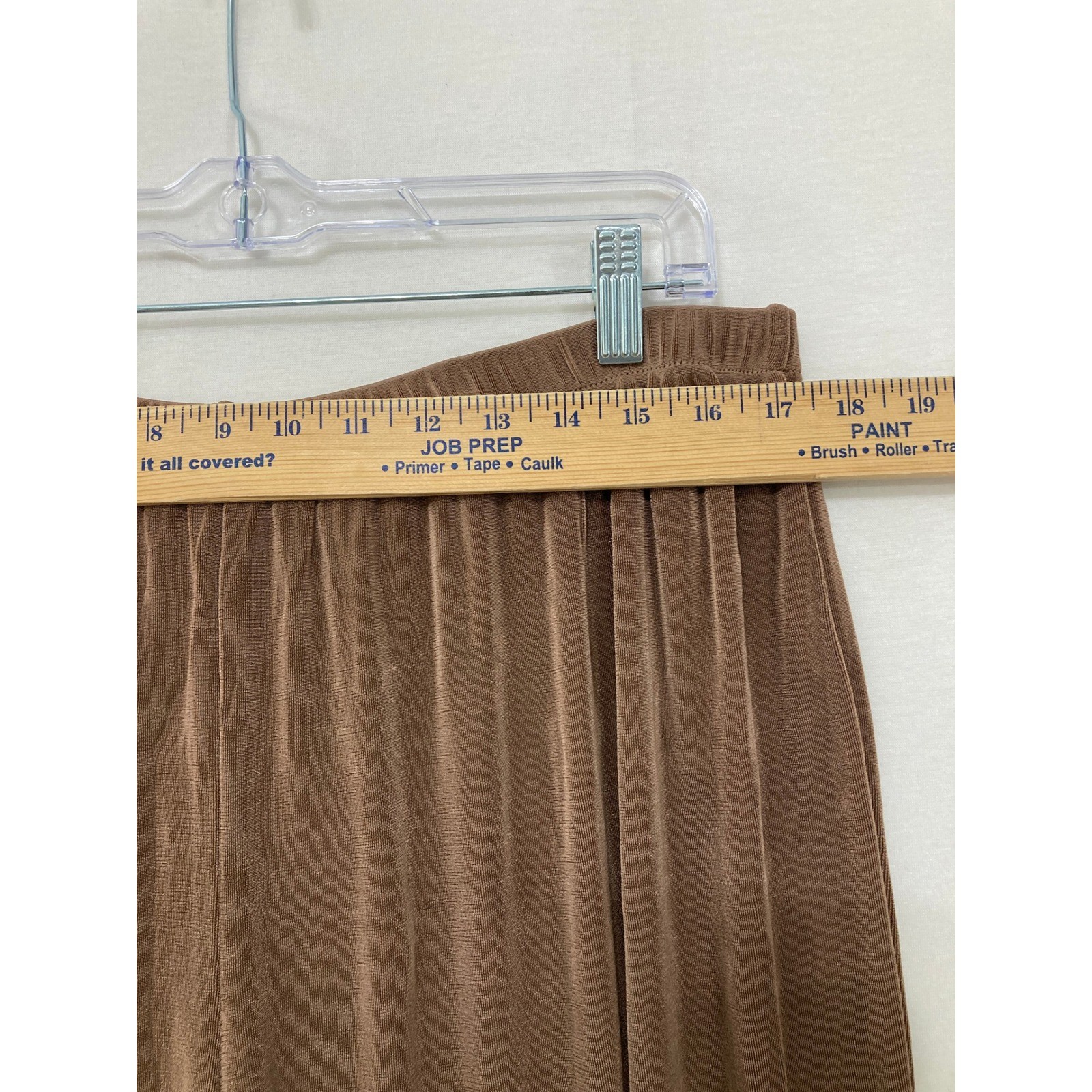 NWT Citiknits Straight Leg Crop Pants 2X Slinky Knit Elastic Waist Made in USA
