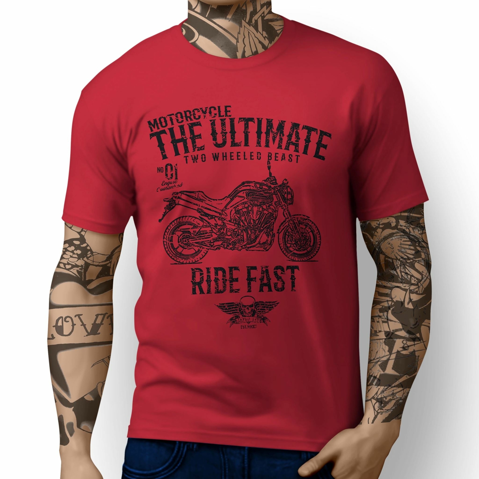 JL* Ultimate Illustration For A Yamaha MT-01 Motorbike Fan T-shirt