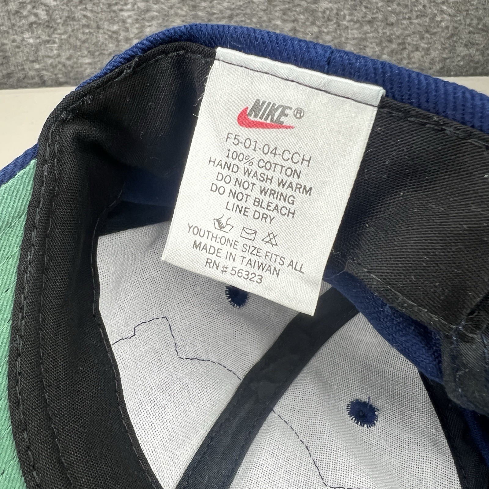 Vintage Nike Street Hockey Hat Cap Snapback OSFM Youth Kids Blue Embroidered