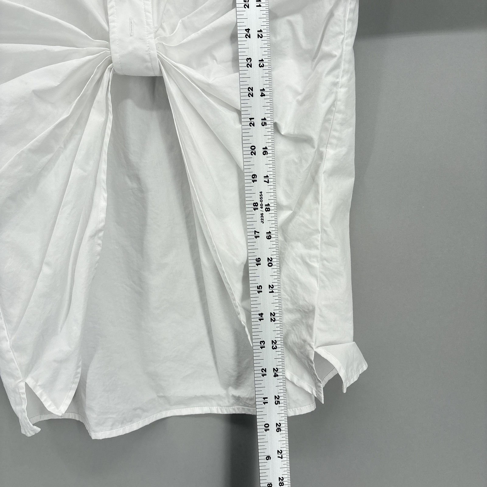 Alexander Wang Shirt Womens XS White Twist Front Button Up Top Long Sleeve
