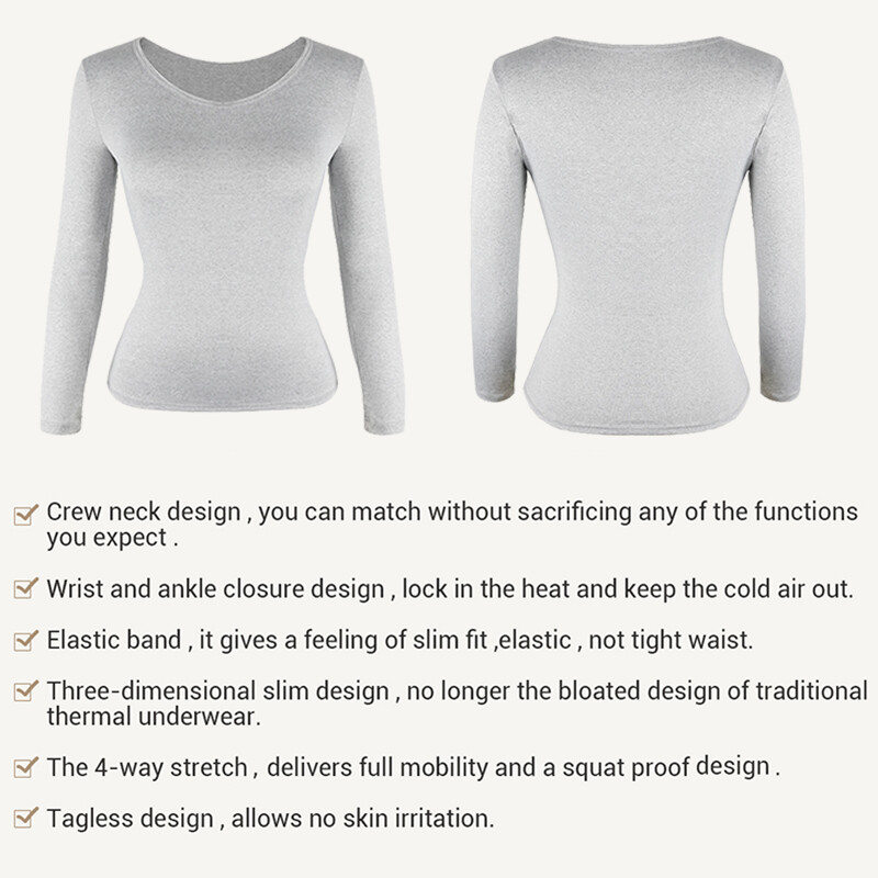 Women Thermal Underwear Long Johns Top Bottom Set Pants Base Layer Winter Warm