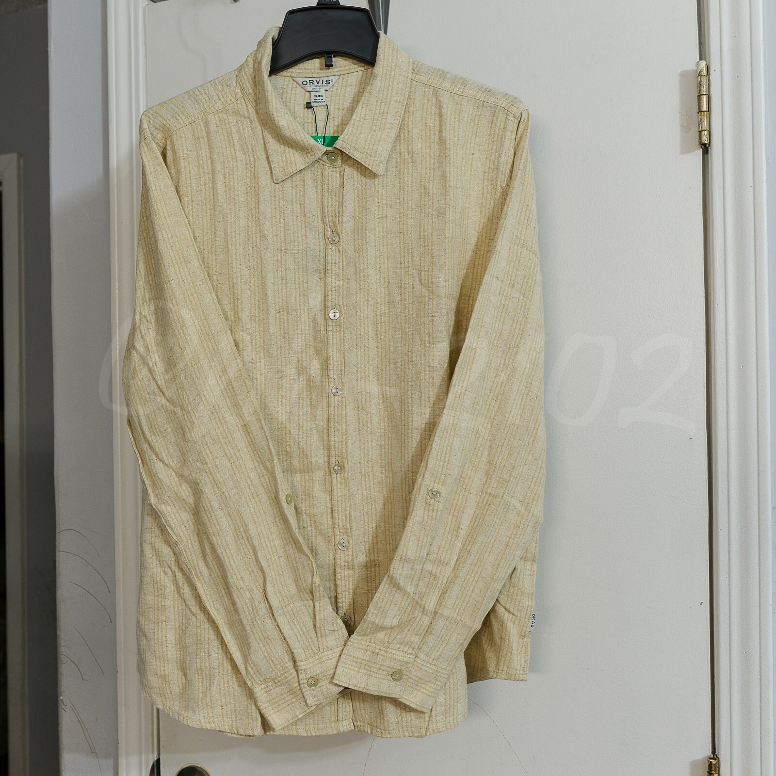 Orvis WomensLong Sleeve Linen Blend Top Shirts select colors and size