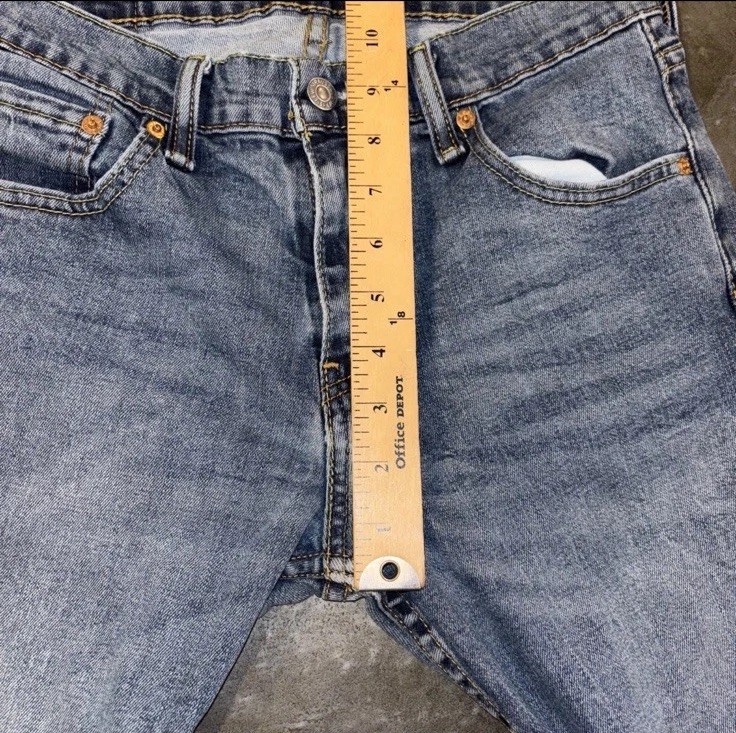 Levis 527 Jeans Mens 28×29 Blue Low Bootcut Western Cowboy American Denim READ