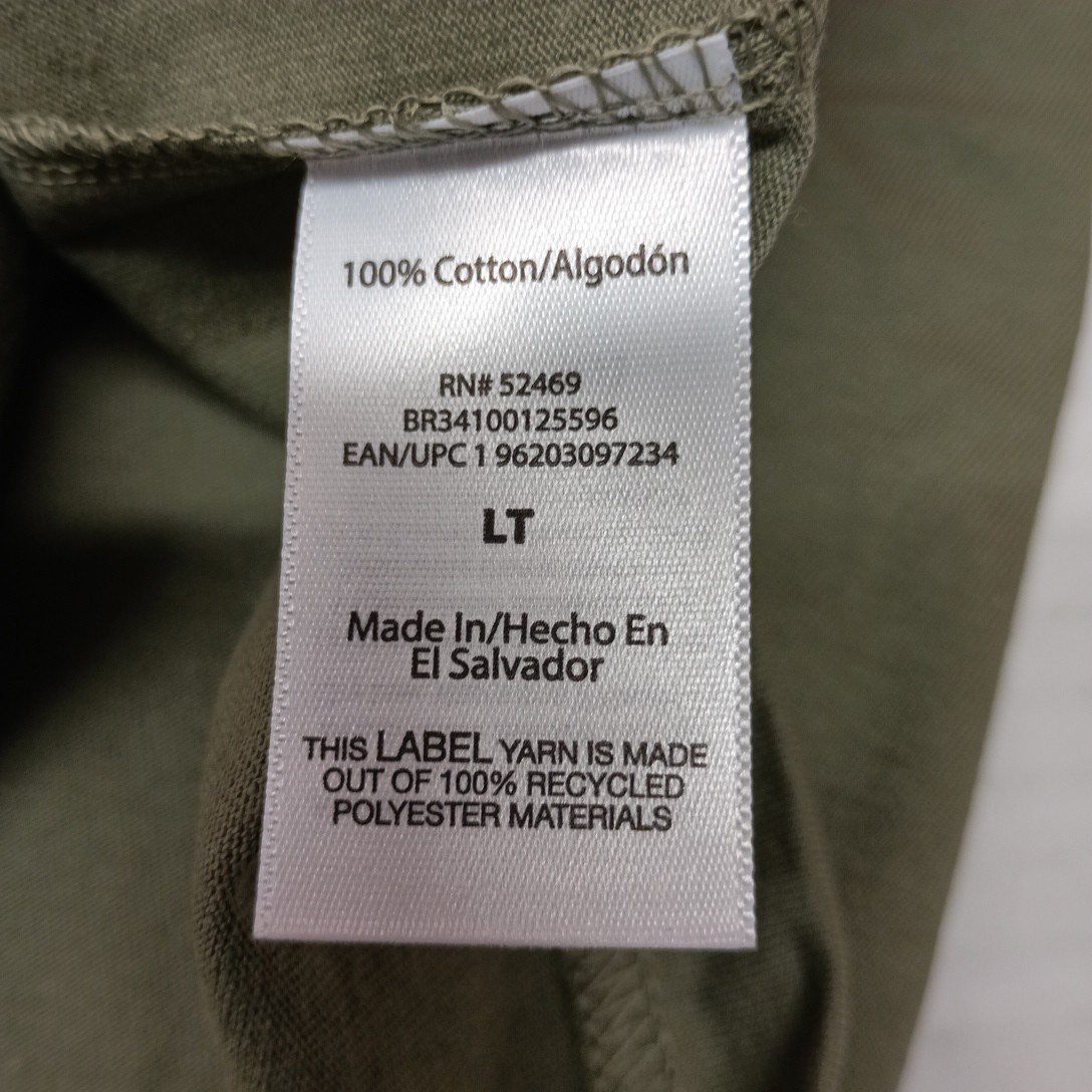2 Brahma Short Sleeve Work T-Shirt LT 42-44 Green Artichoke Pocket Tee Cotton