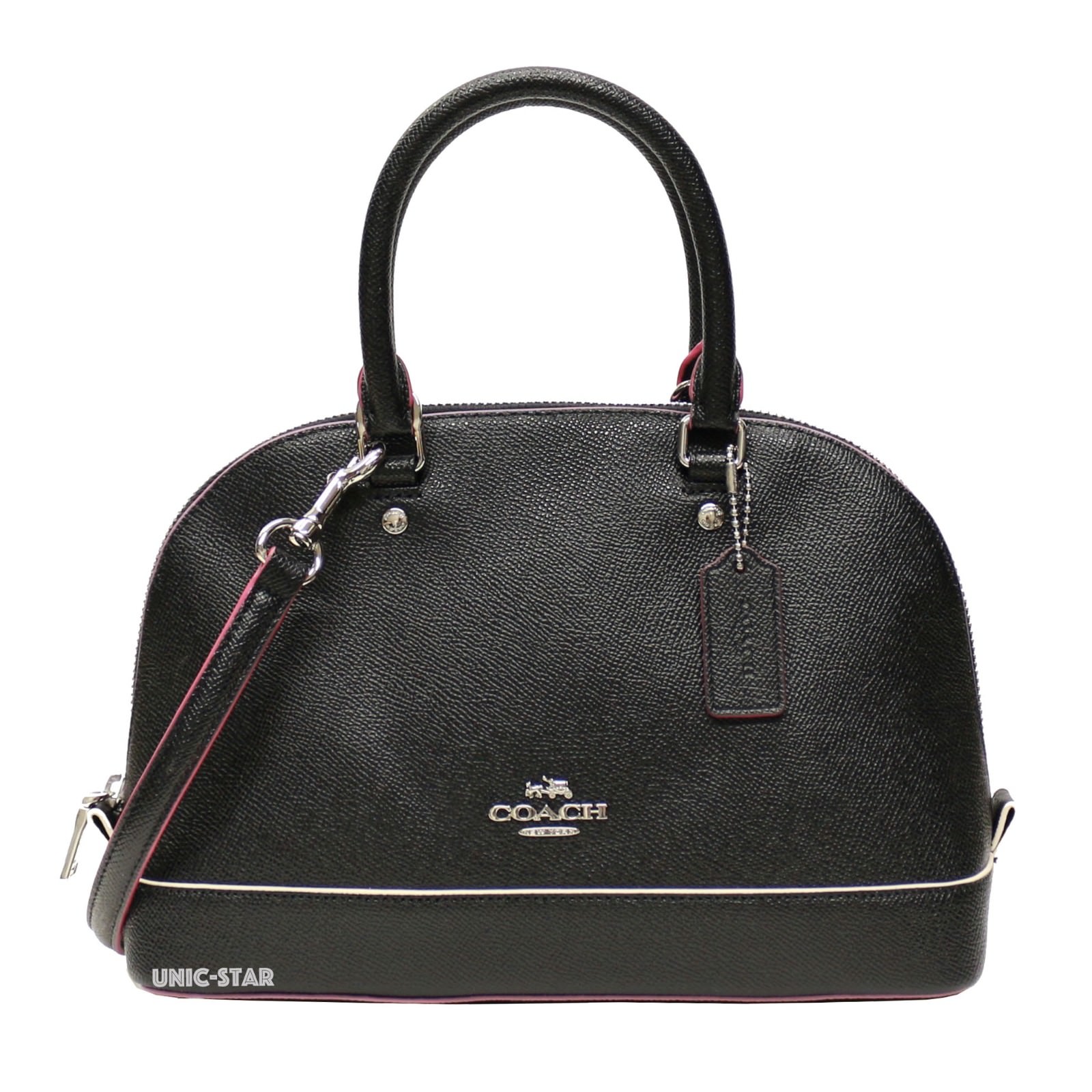 NEW Coach Multi Edgepaint Sierra Satchel- Black Multi