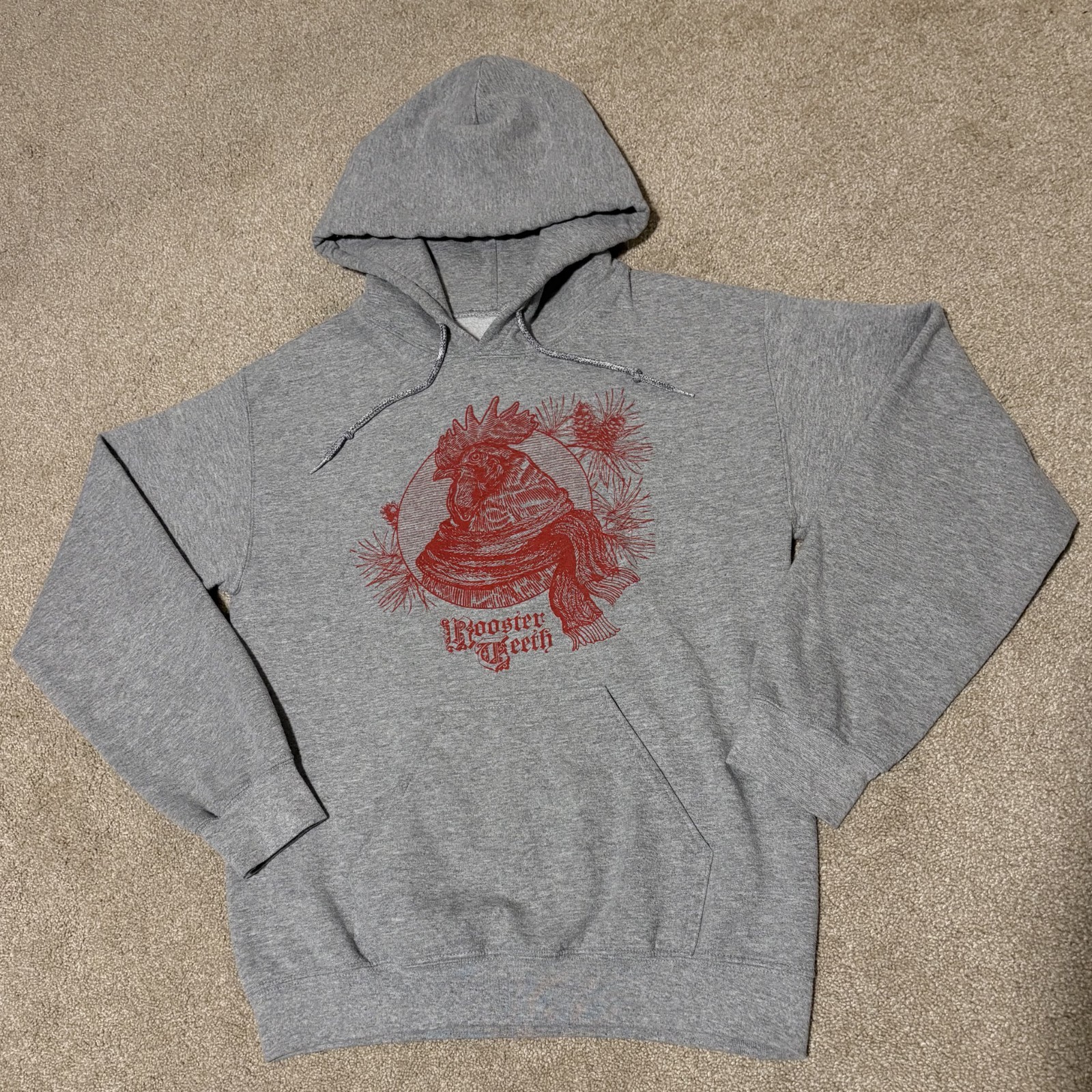 Rooster Teeth Mens Sz S Hoodie 100% Cotton RWBY Red vs Blue Halo Gamer Gray Red
