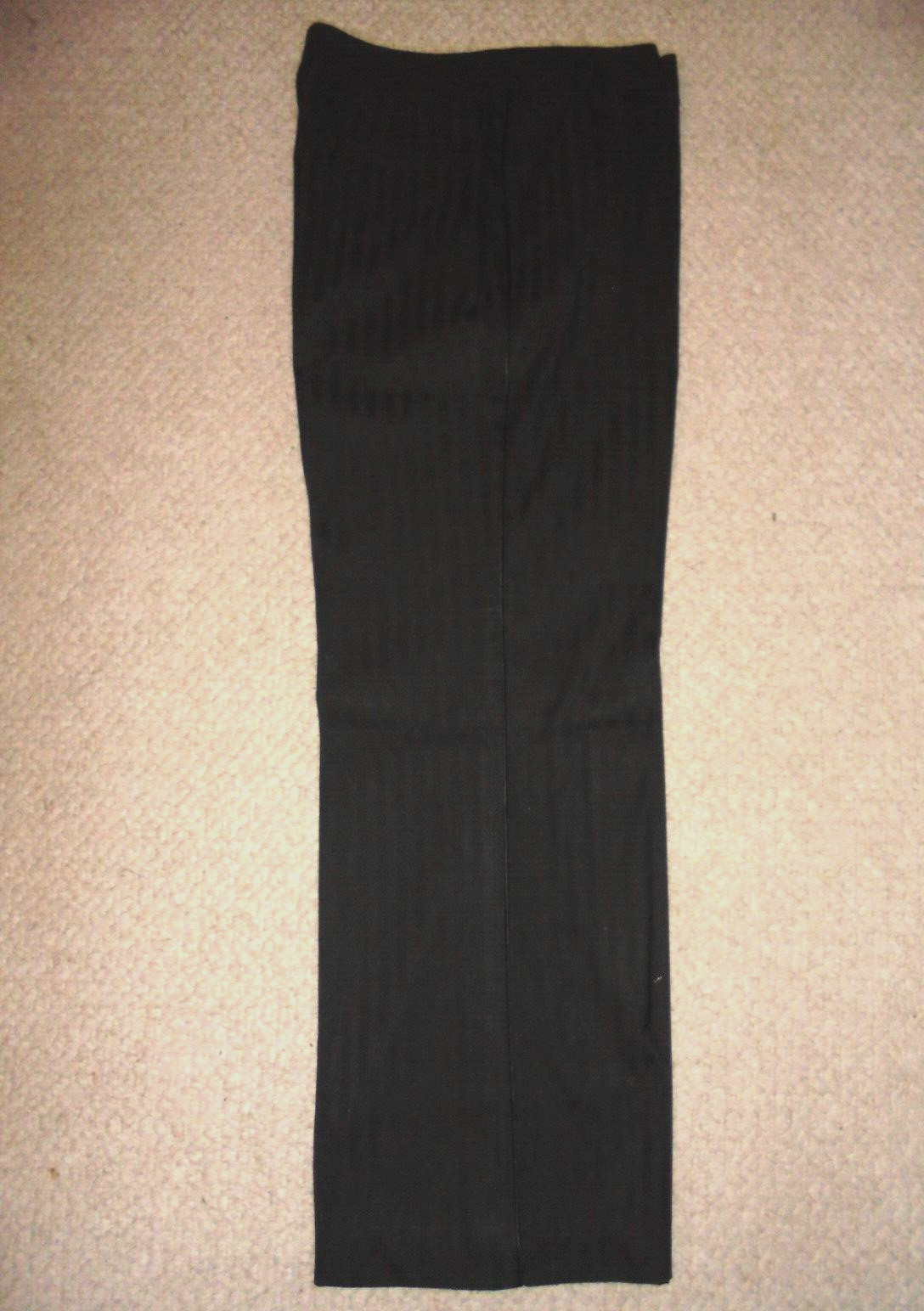 Worthington Women’s Stretch Slight Bootcut Dress Pants Size 8 Black striped New