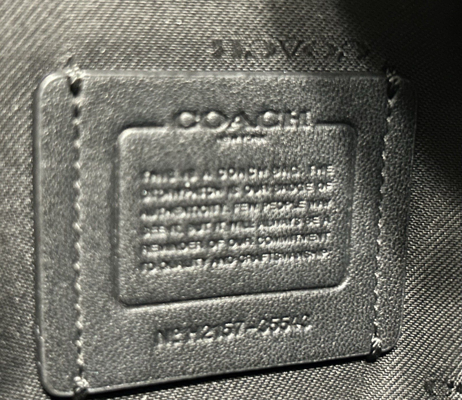 COACH Chaise Leather Crossbody Polished Black Gold Medium