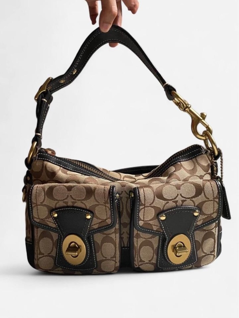 Coach Legacy 65th anniversary turn lock shoulder bag