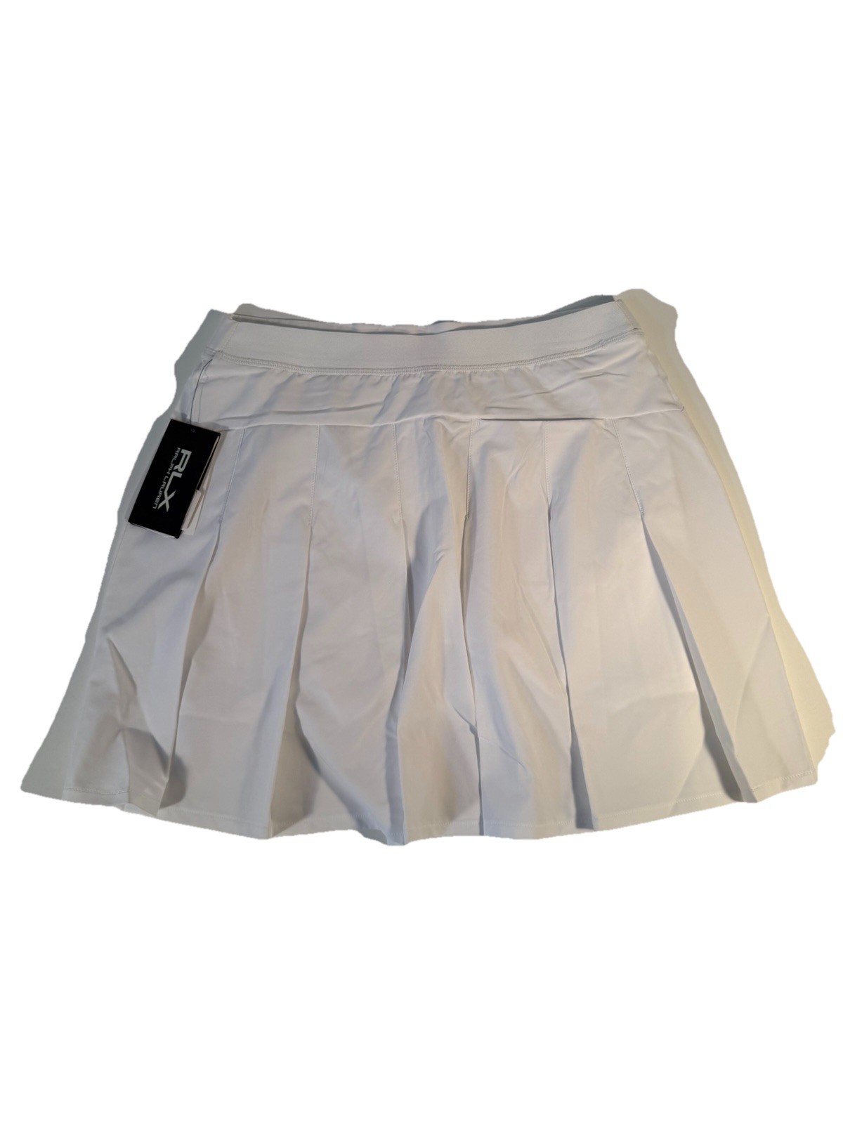 RLX Ralph Lauren Golf Core 17” Skort White Pickleball NWT Medium Pockets $138