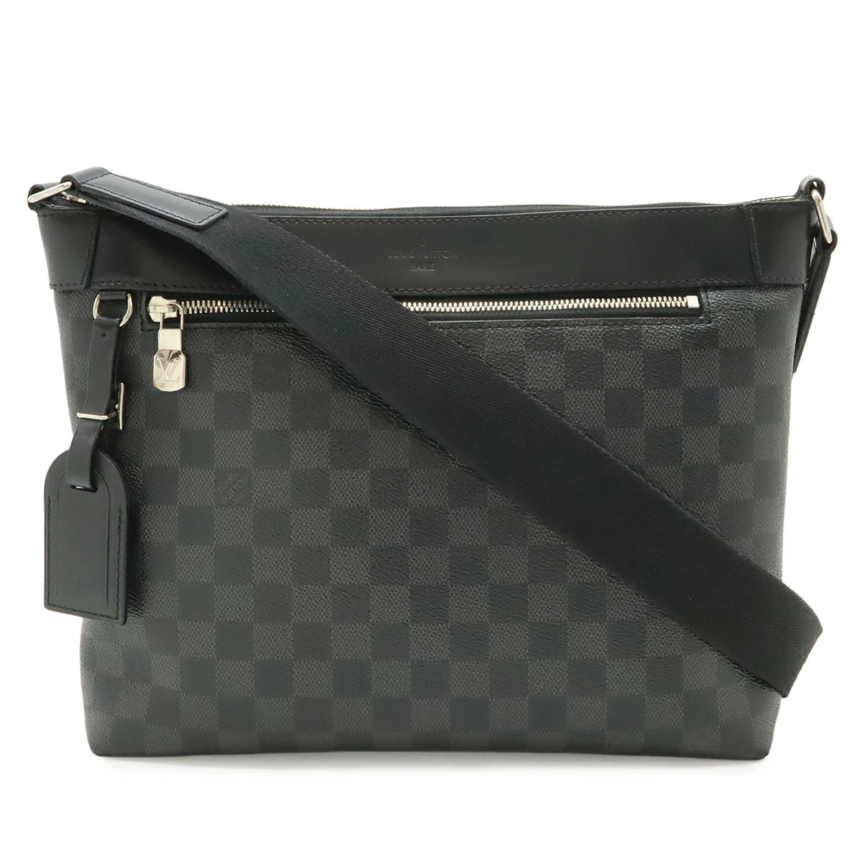 Louis Vuitton Damier Graphite N40003 Shoulder Bag Check Canvas Black #BLB1828