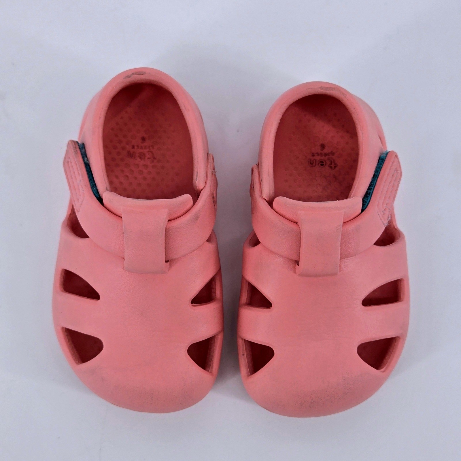 Ten Little Toddler Splash Sandals Desert Pink EVA Water Shoes Size 6 Beach Pool