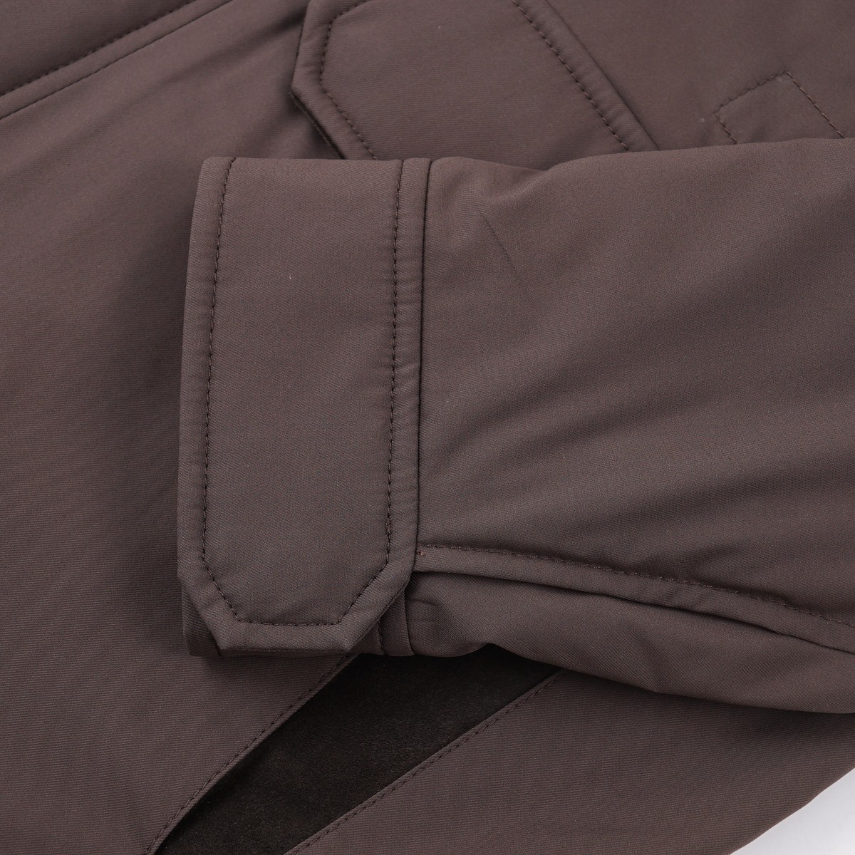 Brett Johnson ‘Lugano’ Brown Padded Silk Safari Field Jacket S (Eu 48) NWT