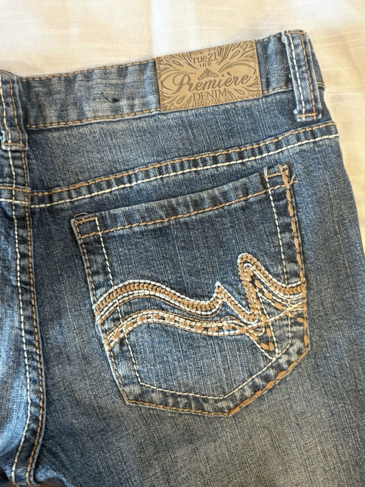Y2K Rue 21 Premiere Super Low Rise Bootcut Flare Jeans Juniors size 5/6