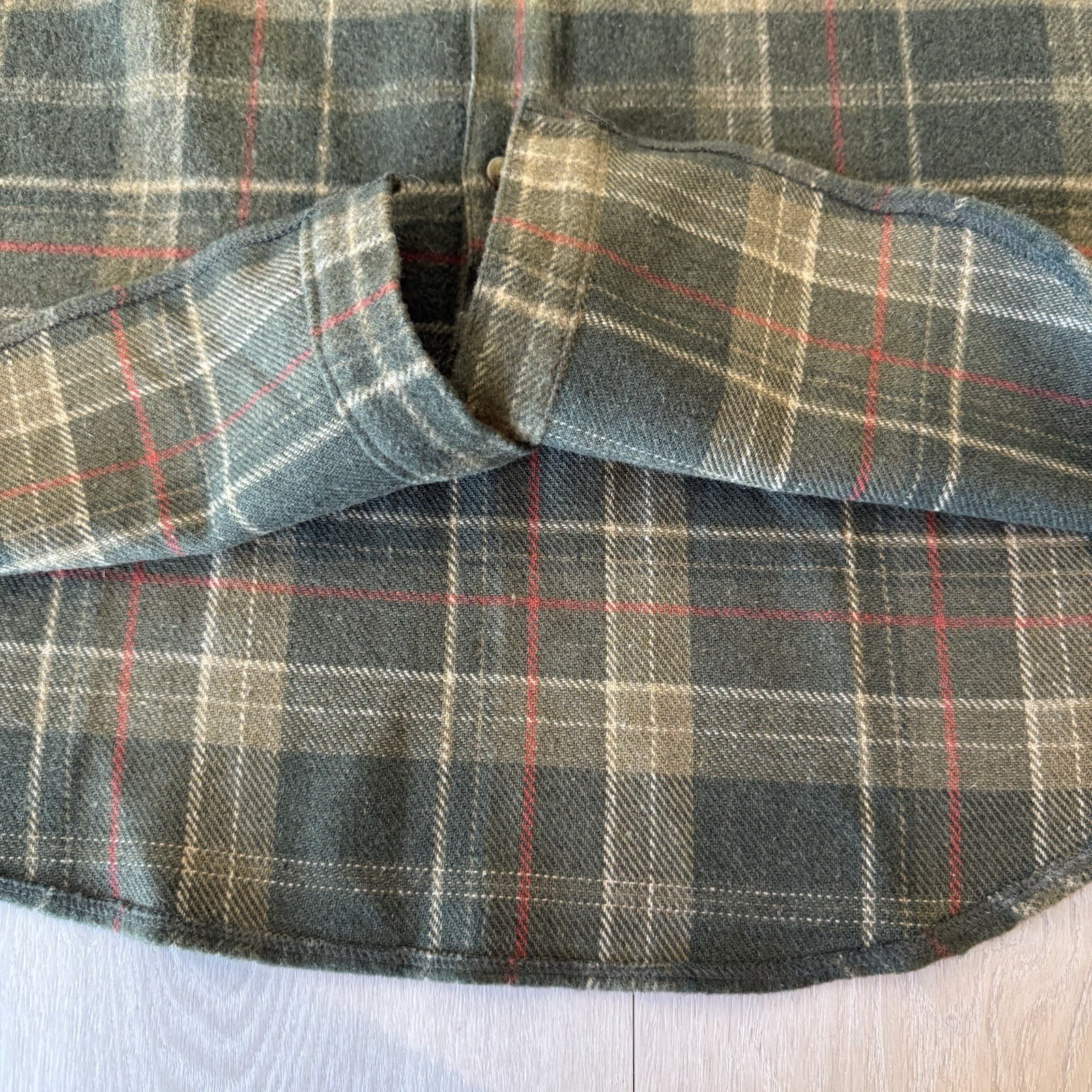 Fjallraven Granit Shirt Mens L Large Comfort Fit Wool Blend Flannel Hunting