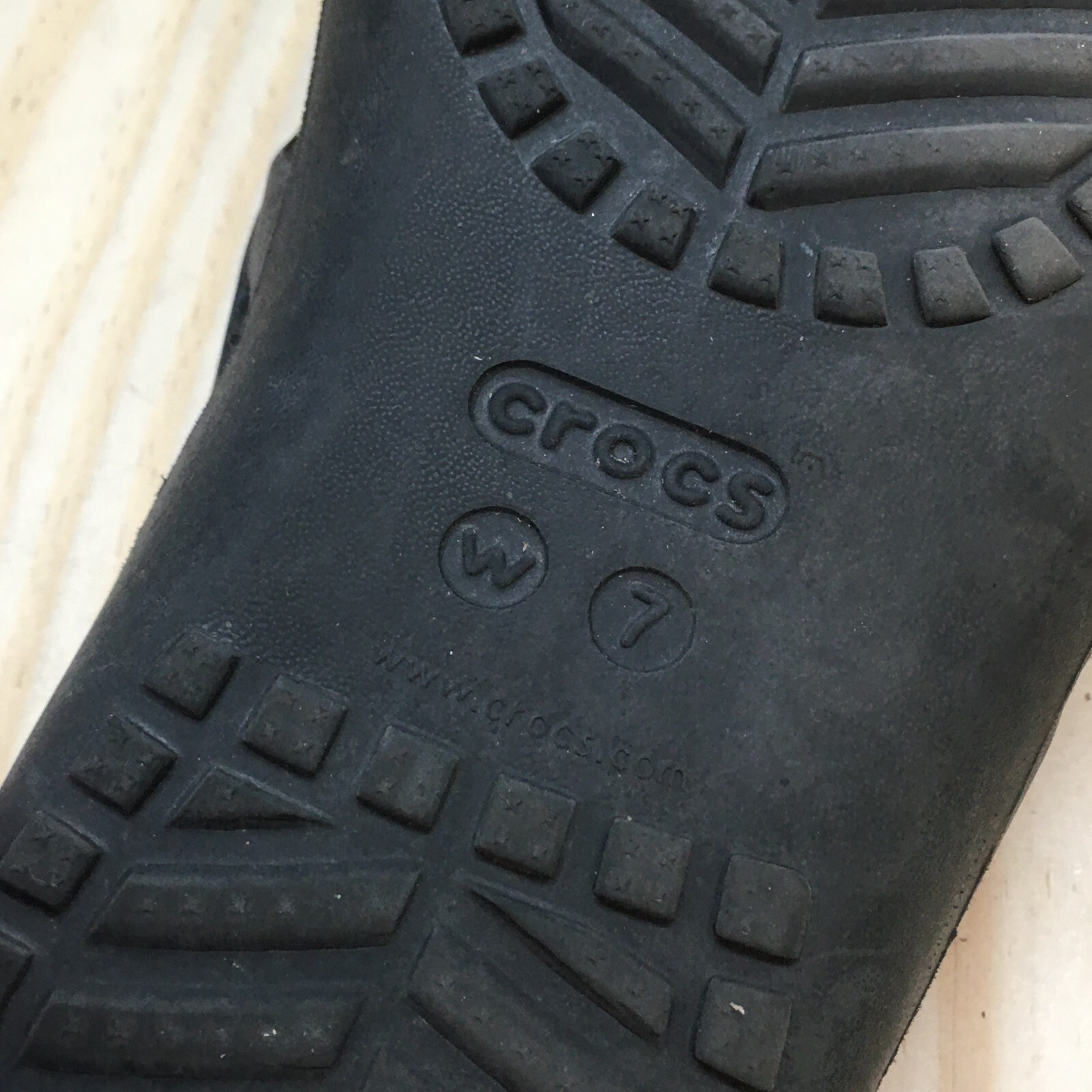 Crocs Sandals Womens 7 Kadee II Flip Flop Black Slip On Casual Comfort Toe Post
