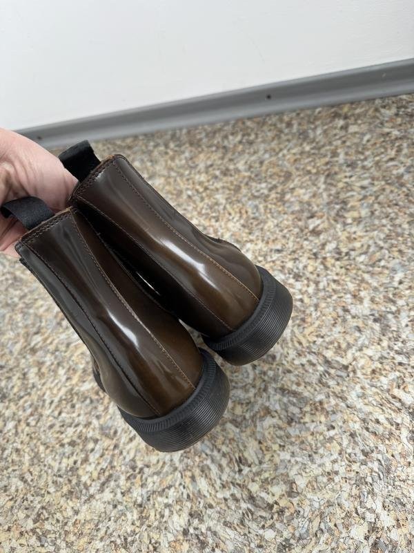 women dr martens boots brown patent leather 40