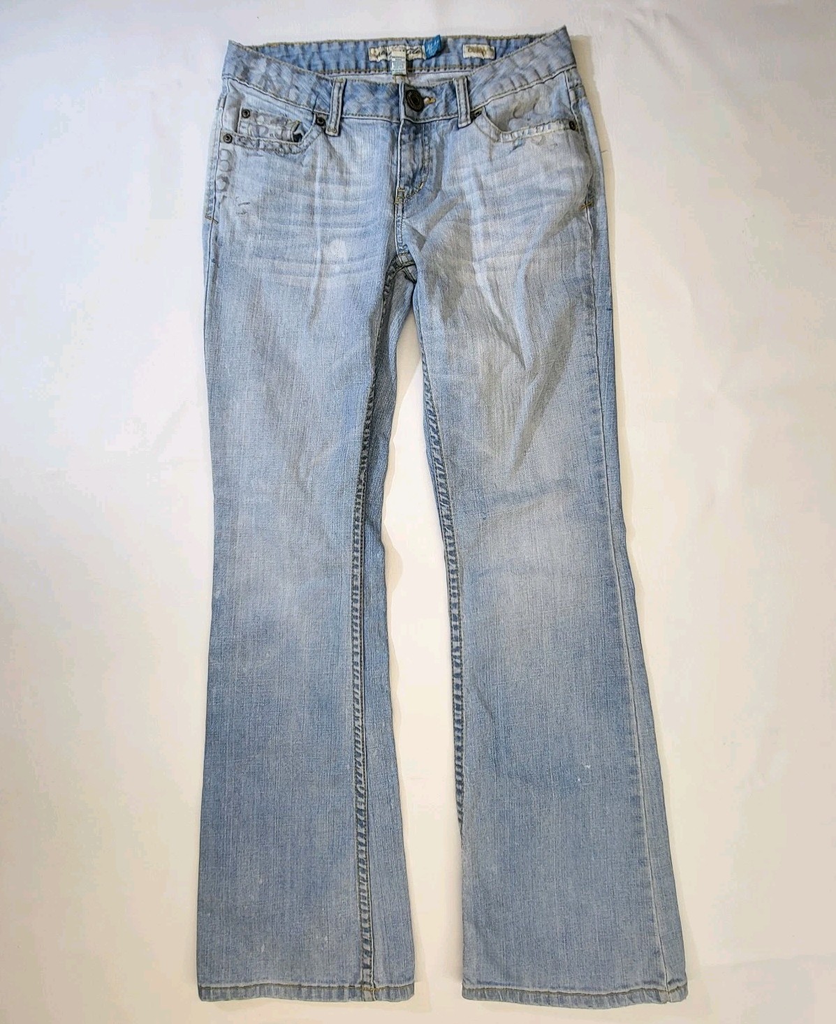 Aeropostale Jeans Hailey Skinny Flare Curvy Size 5/6 Long Art to Wear Y2K READ