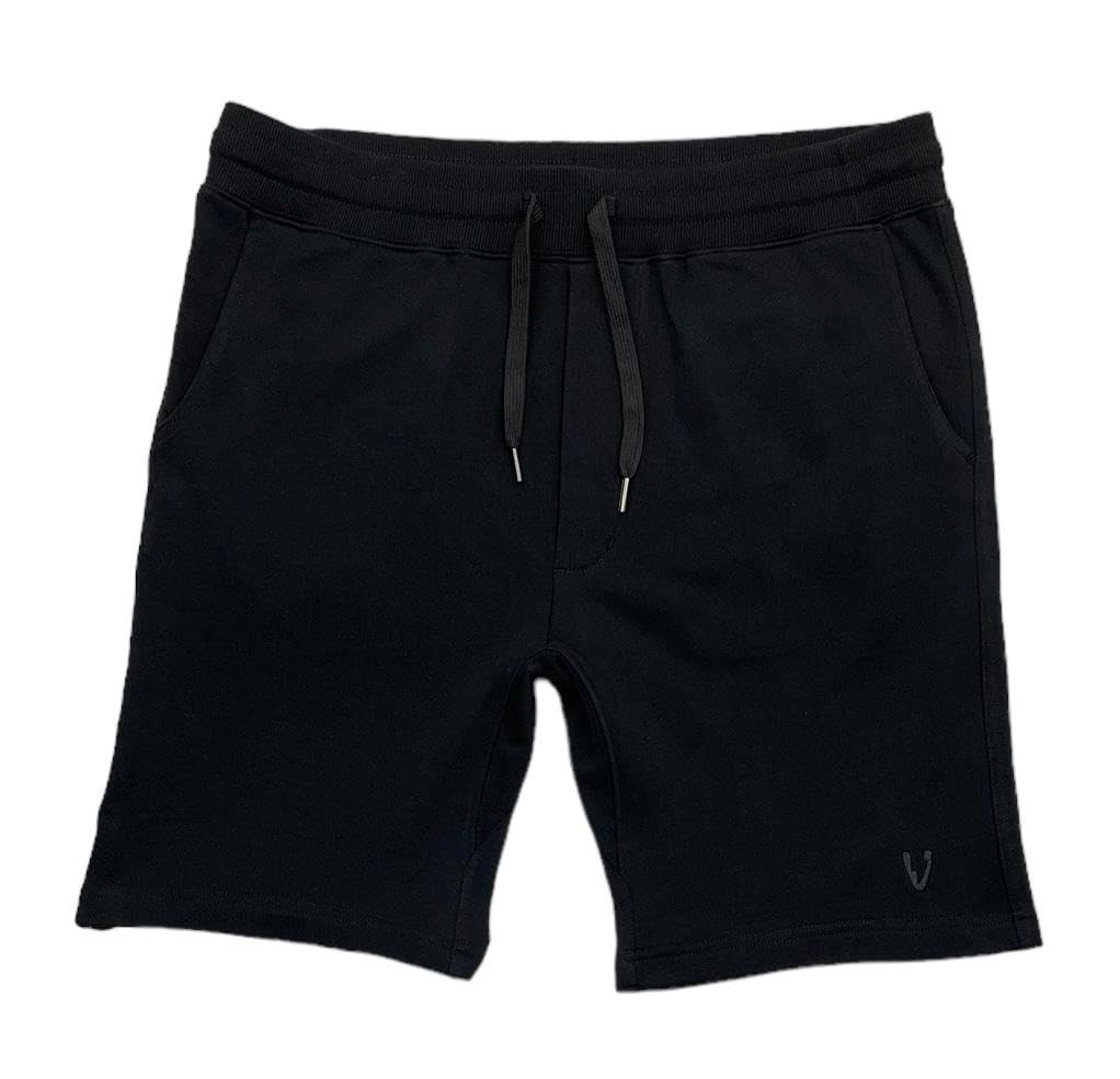 VarietyAthletics Mens French Terry Cotton Pull-On Gym Jogger Athletic 7″ Swea…