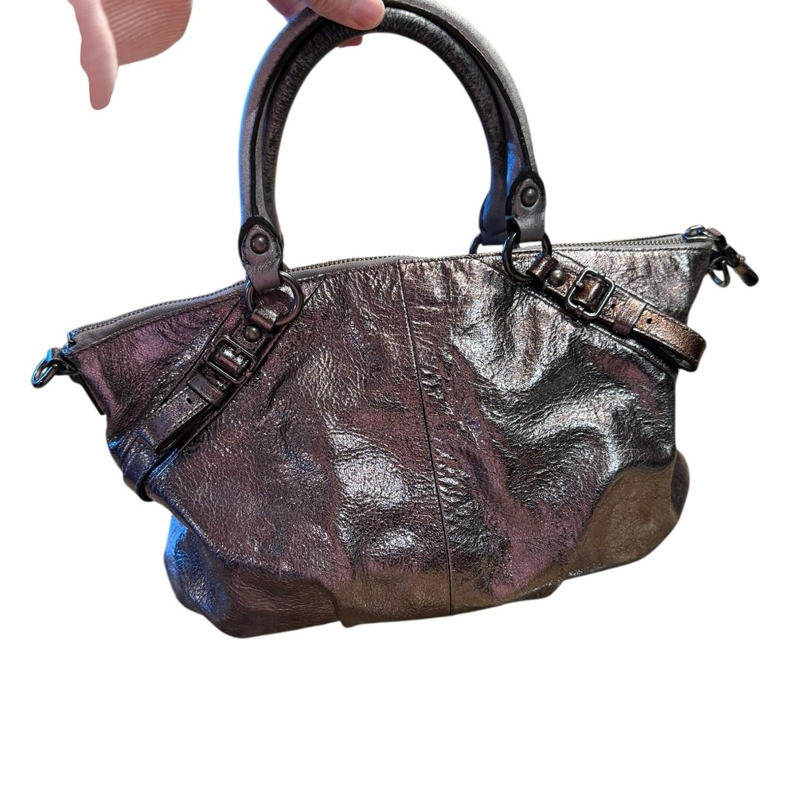 Coach Madison Sophia Satchel Shimmering Metallic Bag