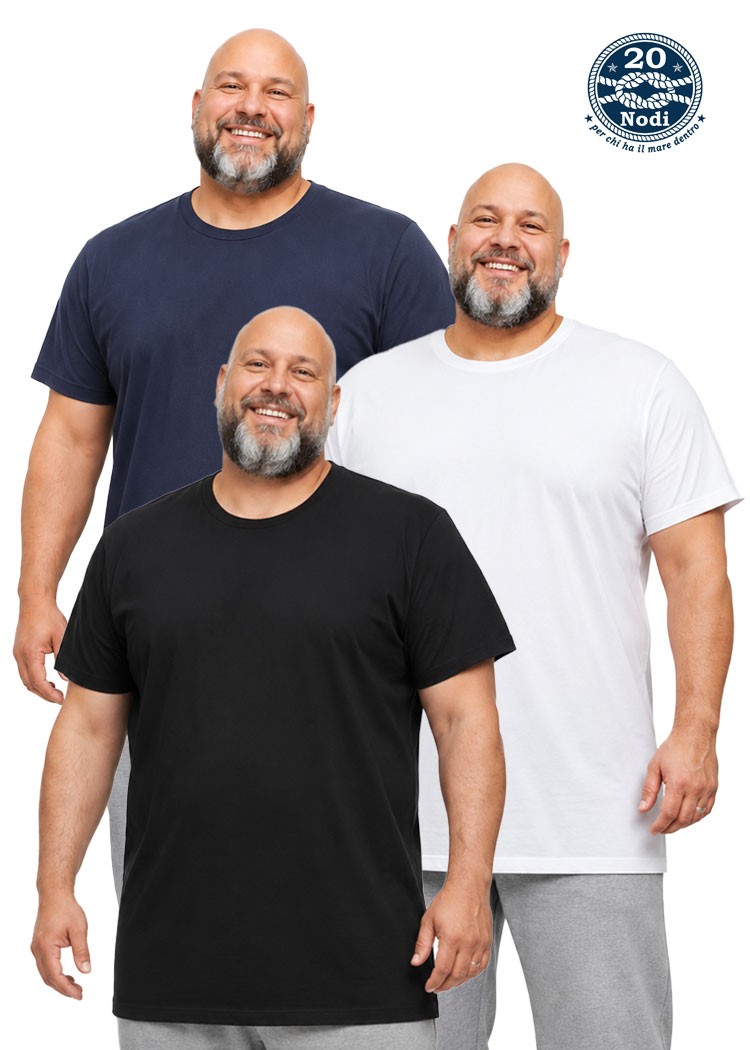 men’s underwear PLUS SIZES stretch cotton t-shirt from 2XL to 10XL