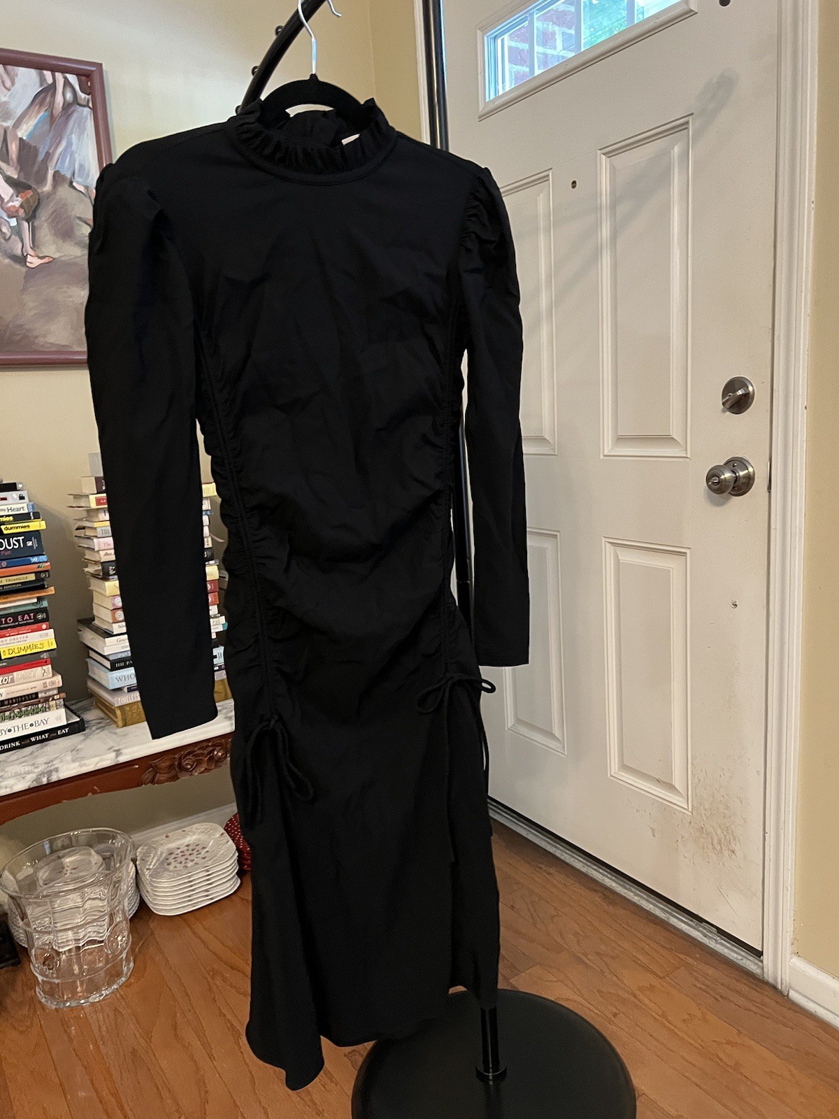 Marlene Birger Dress Black EU 34 Us Xs 95% Viscose 5% Spandex