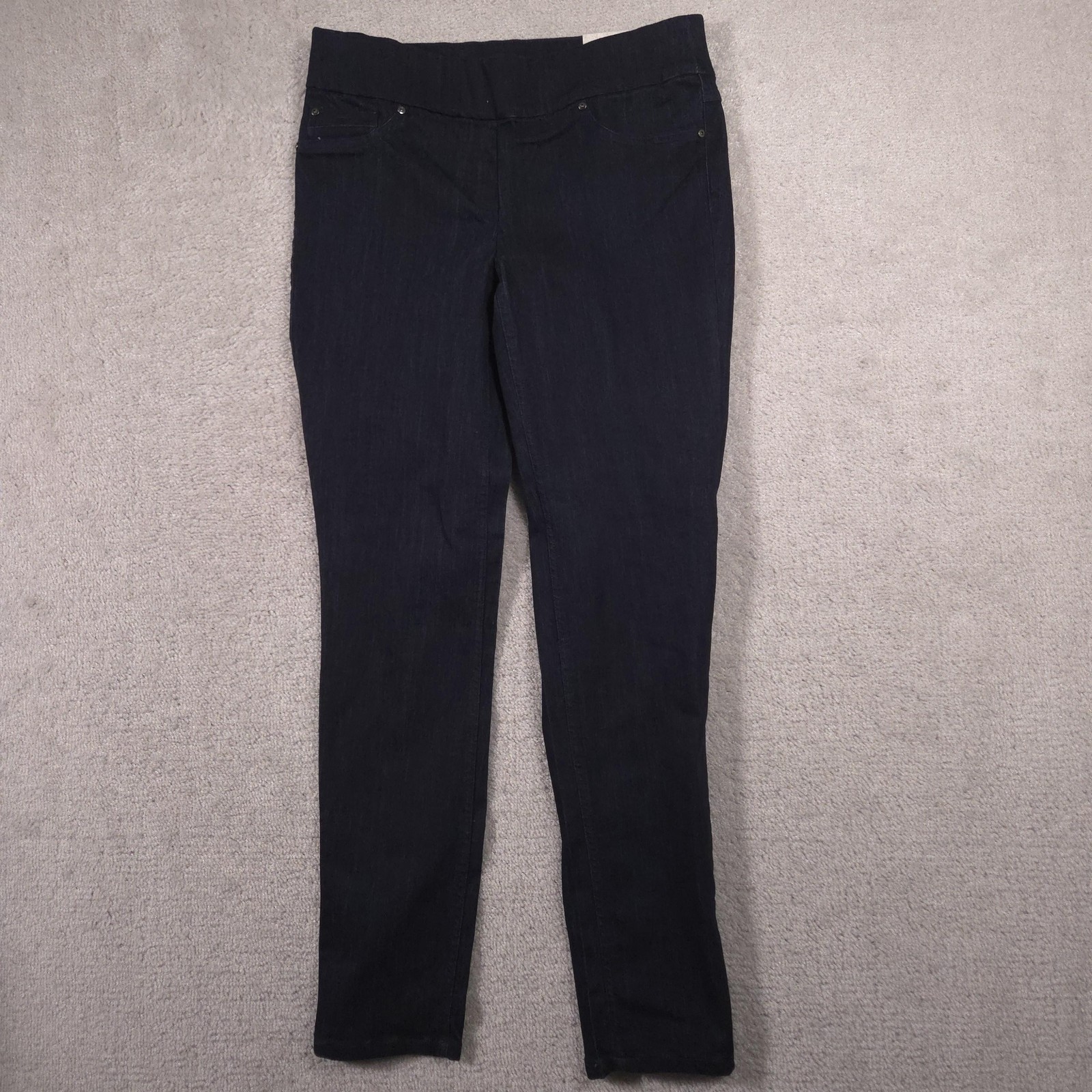 Dalia Jegging Jeans Womens 6 Blue Dark Wash High Rise Pull On Stretch Denim