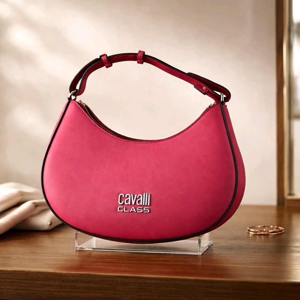 Elevate Your Style with the Stunning Dusty Pink Cavalli Class Angela Handbag