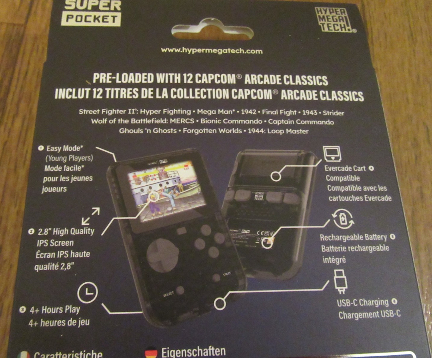 Kith Capcom Hyper Mega Tech Super Pocket Clear Brand New NIB Free U.S. Shipping