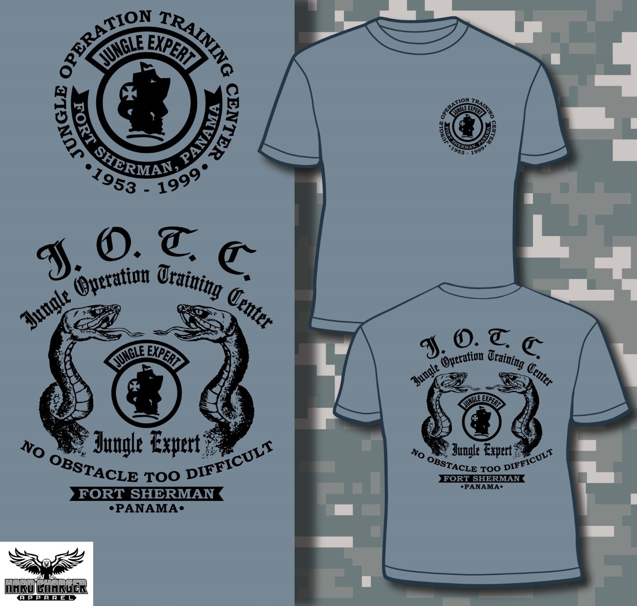 Ft. Sherman Jungle Operations Training Center Panama JOTC Jungle School T-shirt