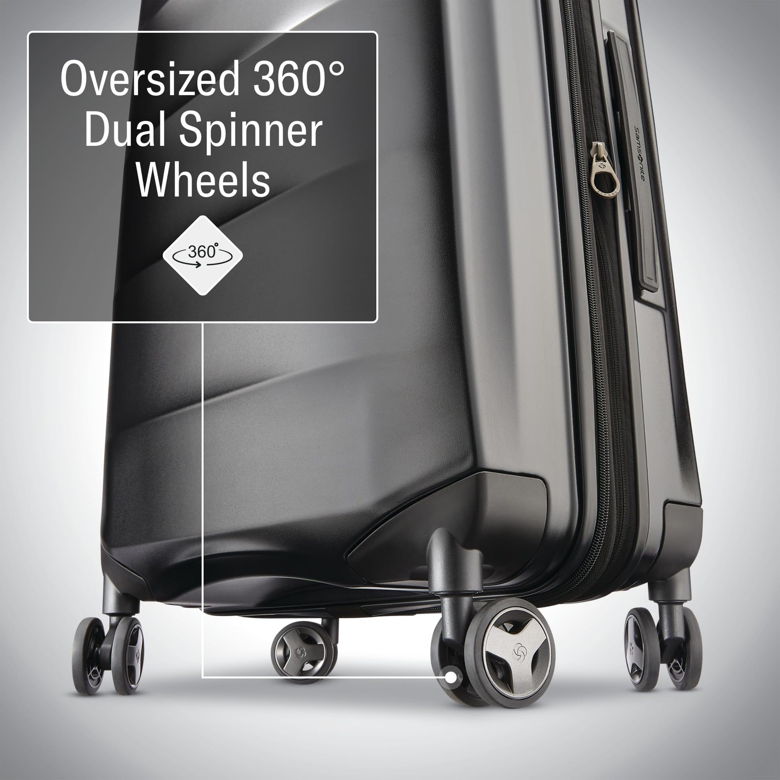 Samsonite Octiv Hardside Spinner Stealth Black Carry On 20 Inch U1