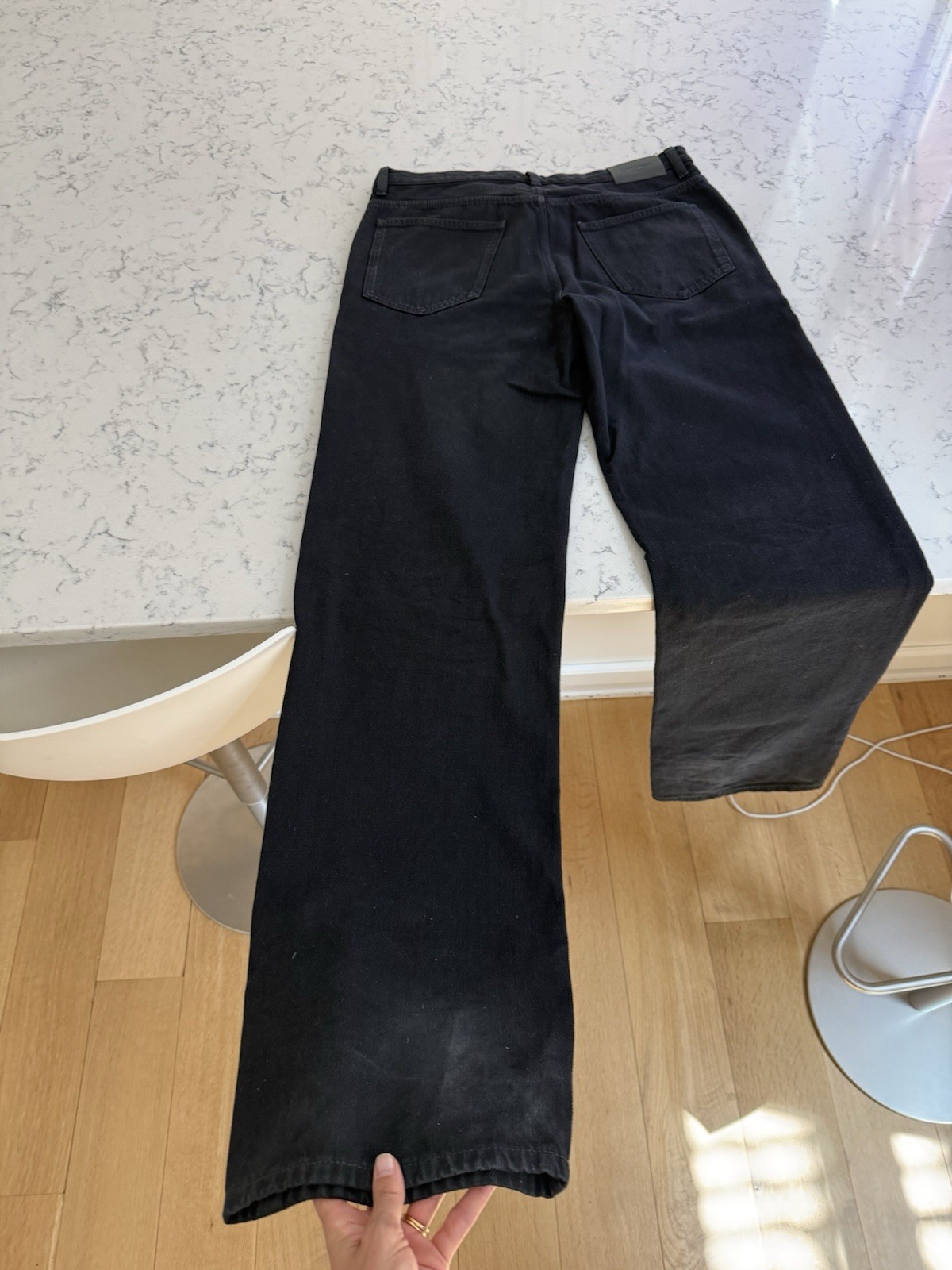 YSL BLACK JEANS 30 Straight Leg Denim Jeans