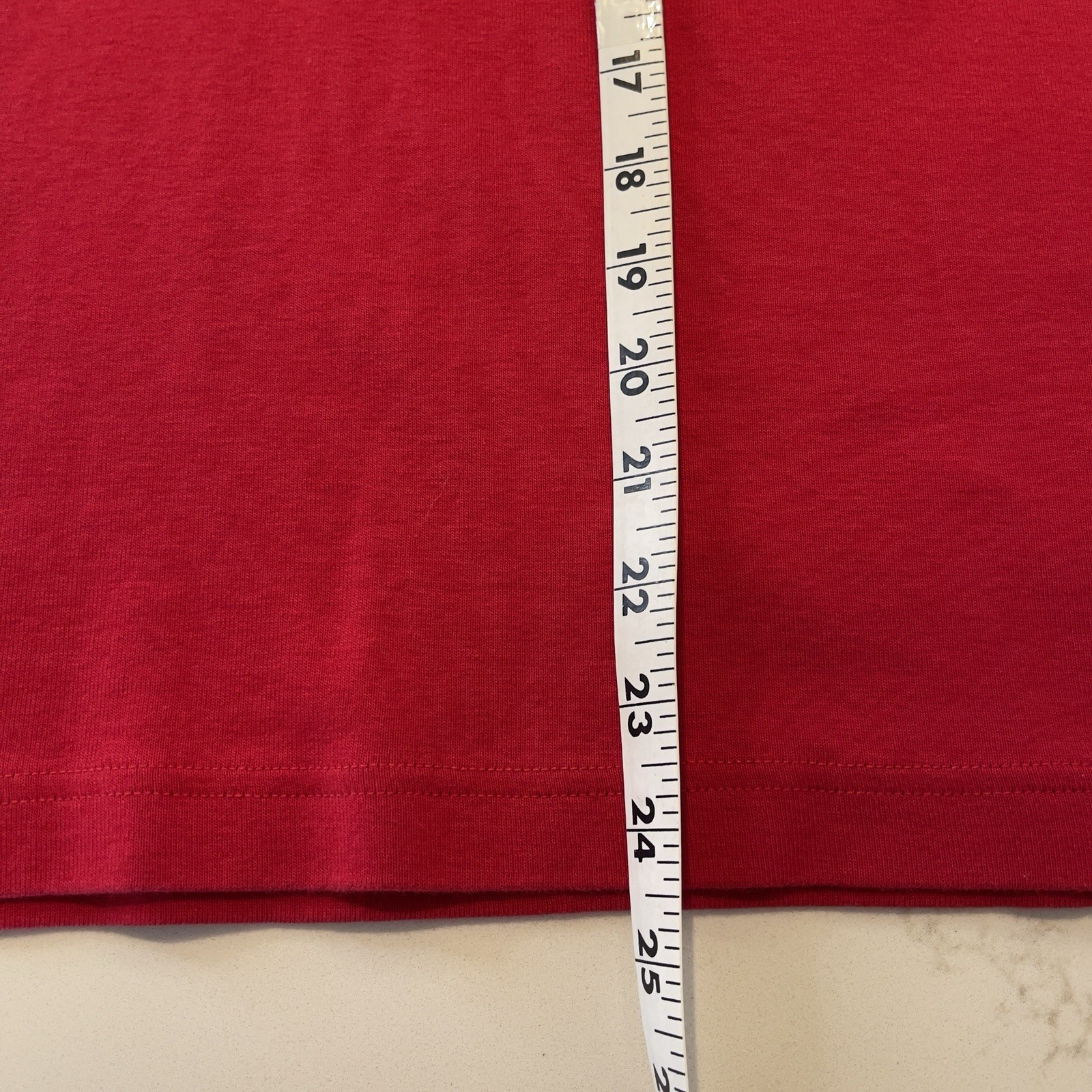 Kim Rogers Large Mock Turtleneck Knit Top Long Sleeve Red Classic Holiday