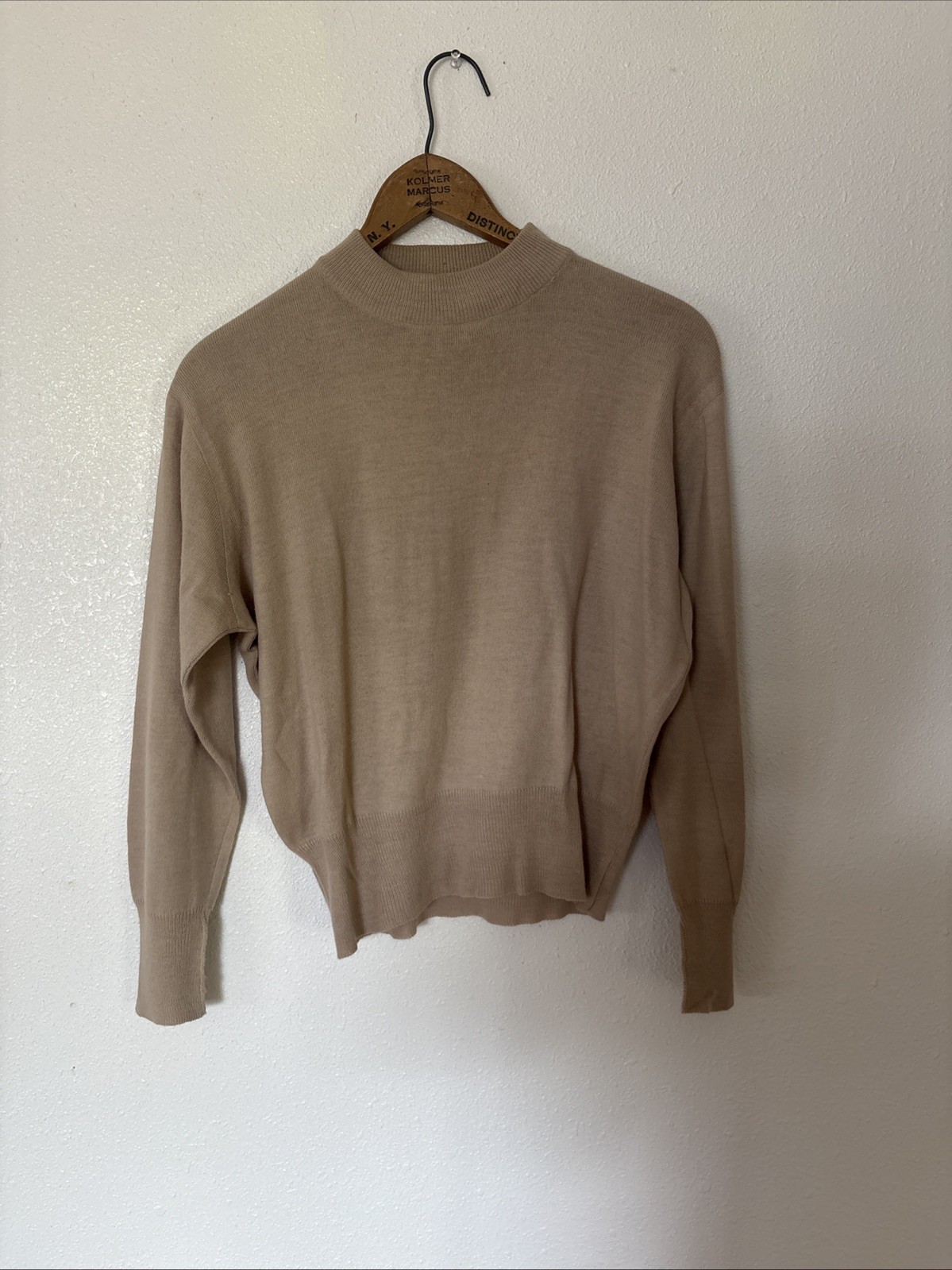Vtg 1940s Jantzen Kharafleece Tan Beige Sweater Women’s S